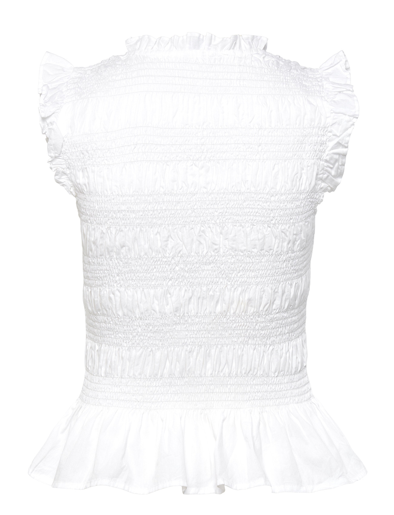 BUBBLEROOM Sleeveless Cotton Smock Blouse blusar dam – bild 6