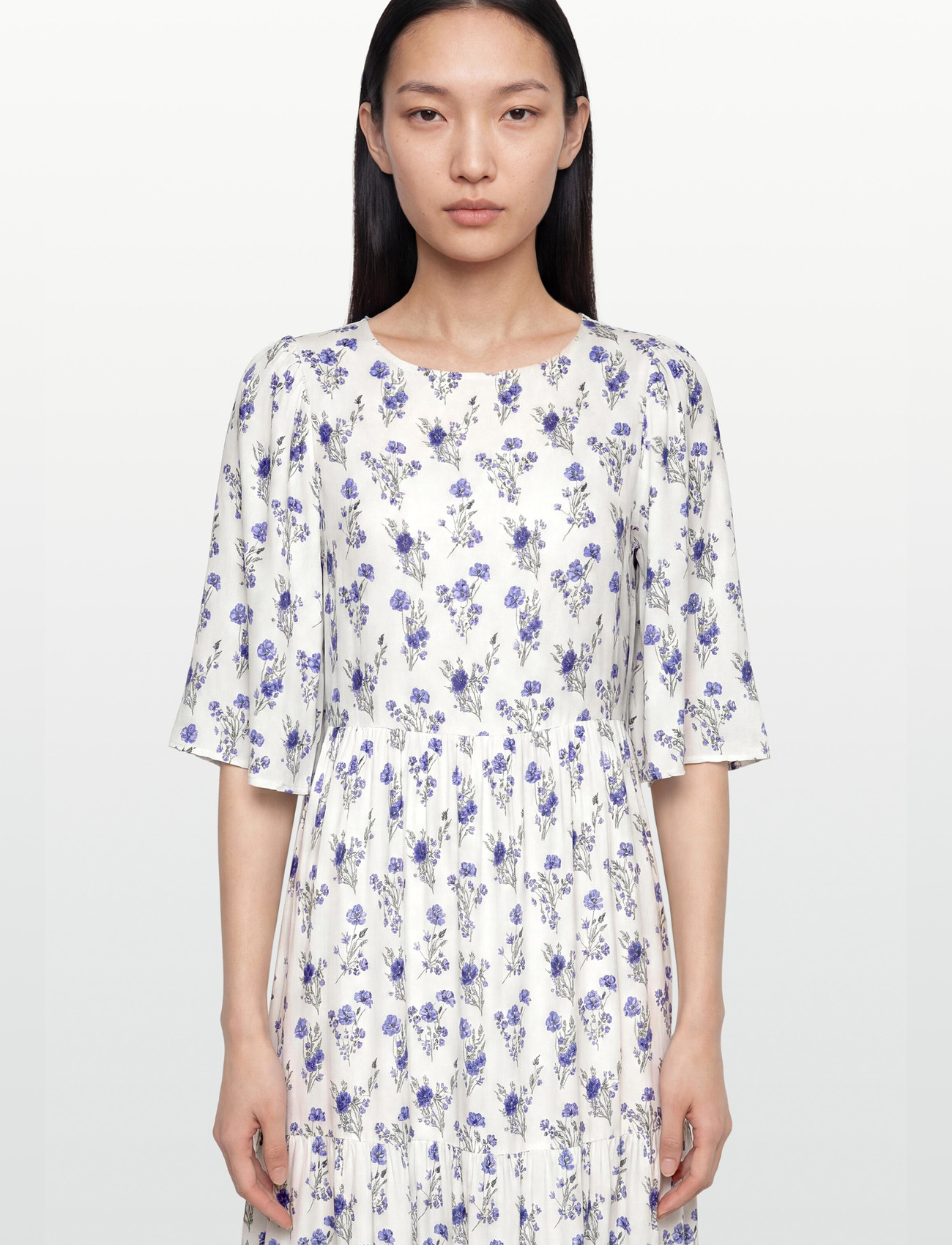 BUBBLEROOM Butterfly Sleeve Maxi Dress maxiklänningar dam – bild 6