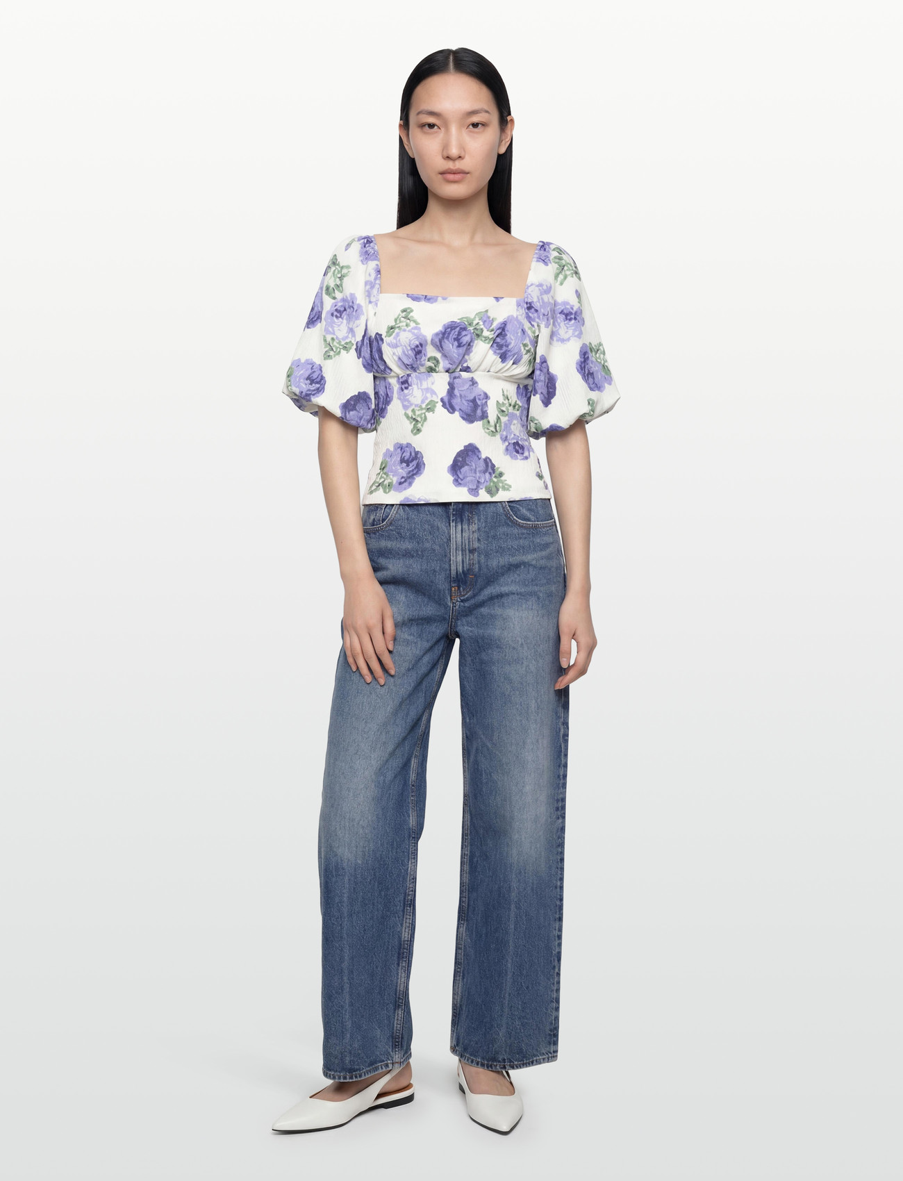 BUBBLEROOM Volume Sleeve Top toppar dam – bild 5