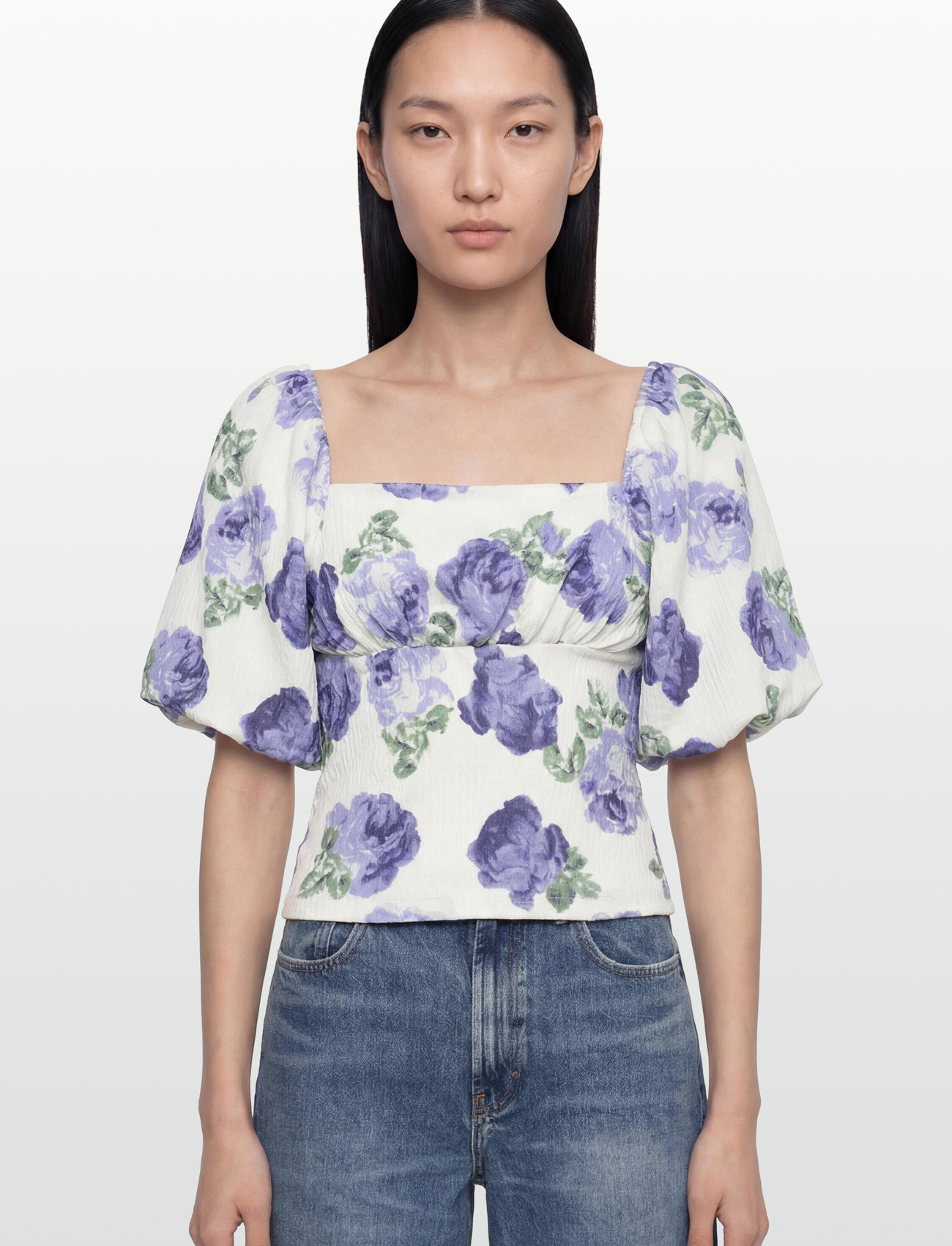 BUBBLEROOM Volume Sleeve Top toppar dam – bild 6