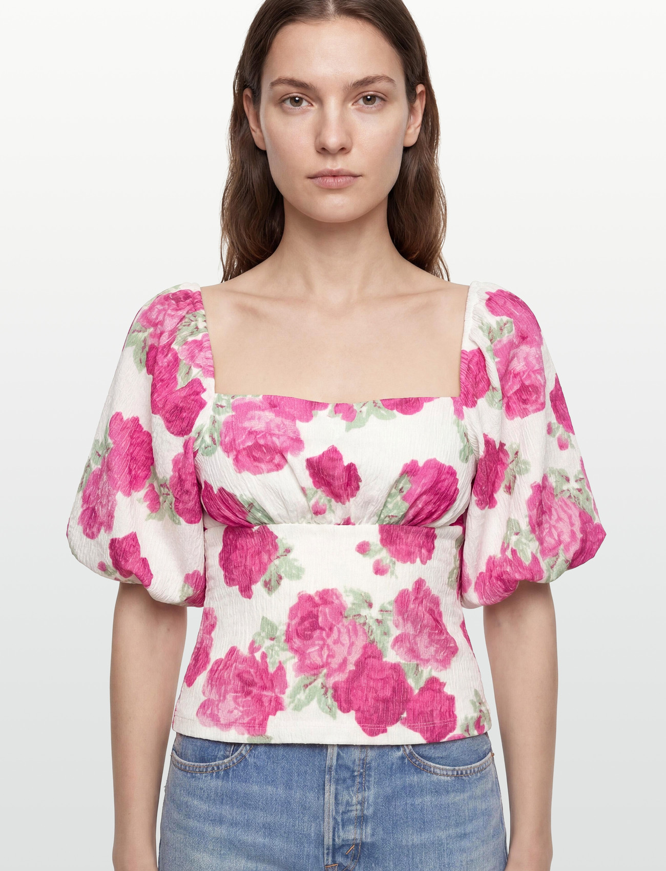 BUBBLEROOM Volume Sleeve Top toppar dam – bild 6