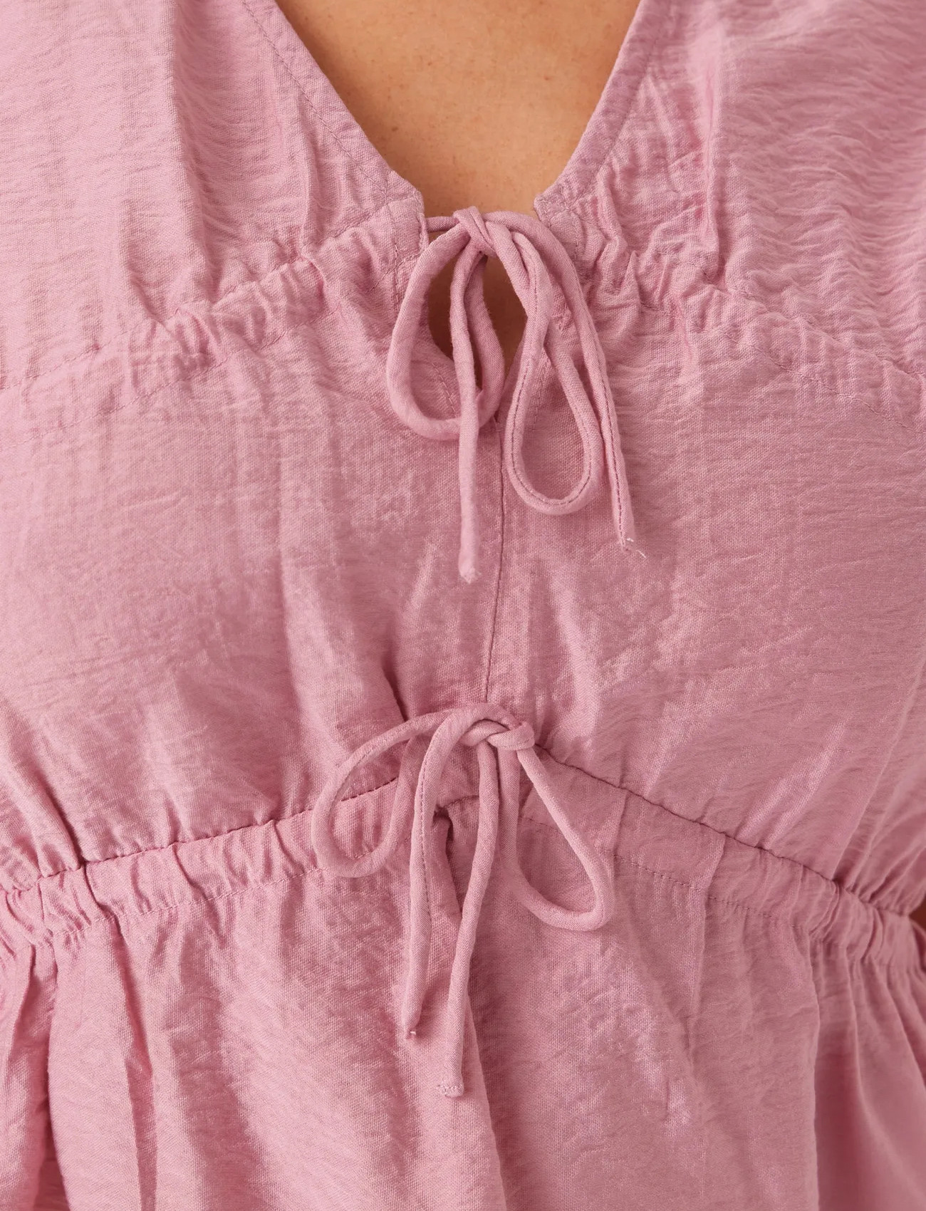 BUBBLEROOM Viscose Tie Detail Blouse blusar dam – bild 7