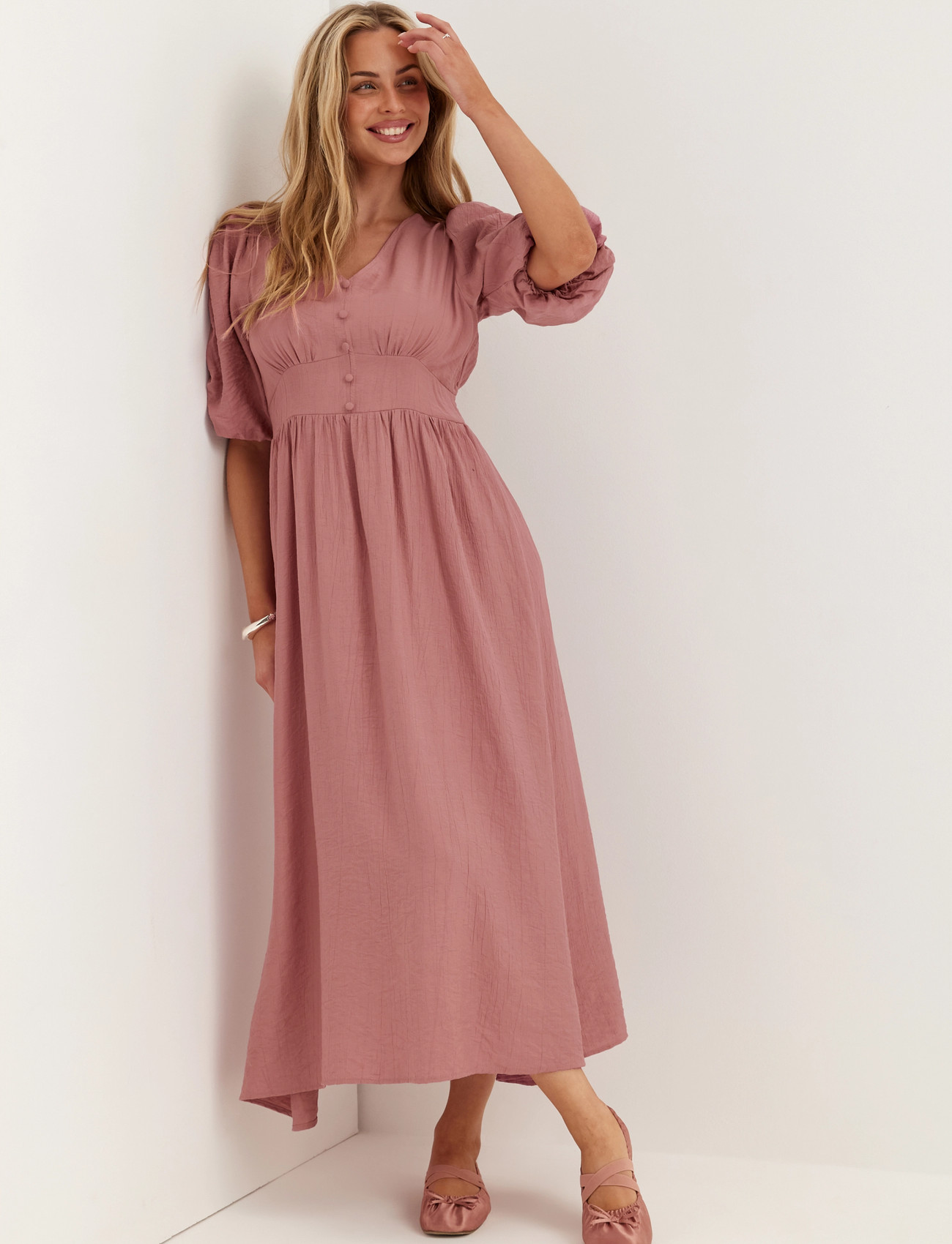 BUBBLEROOM Short Sleeve Dress maxiklänningar dam – bild 5