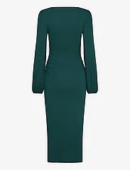 Bubbleroom - Rudina puff sleeve midi dress - odzież imprezowa w cenach outletowych - dark green - 1