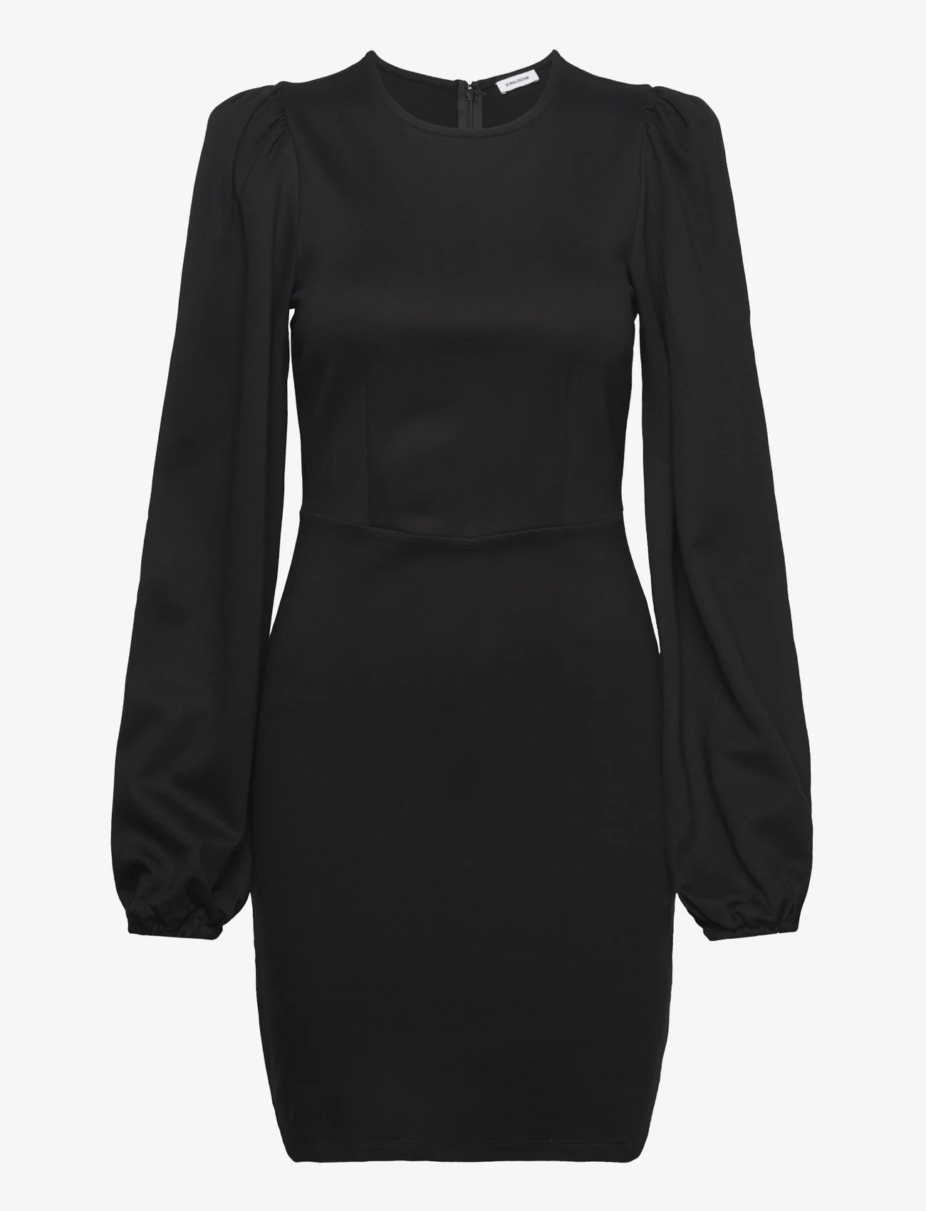 Bubbleroom - Idalina Puff Sleeve Dress - liibuvad kleidid - black - 0