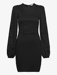 Bubbleroom - Idalina Puff Sleeve Dress - liibuvad kleidid - black - 0