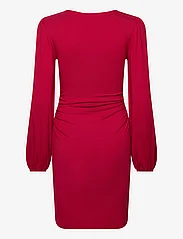 Bubbleroom - Rudina Puff Sleeve Short Dress - odzież imprezowa w cenach outletowych - red - 1