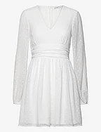 Dahlia Dotted Dress - WHITE