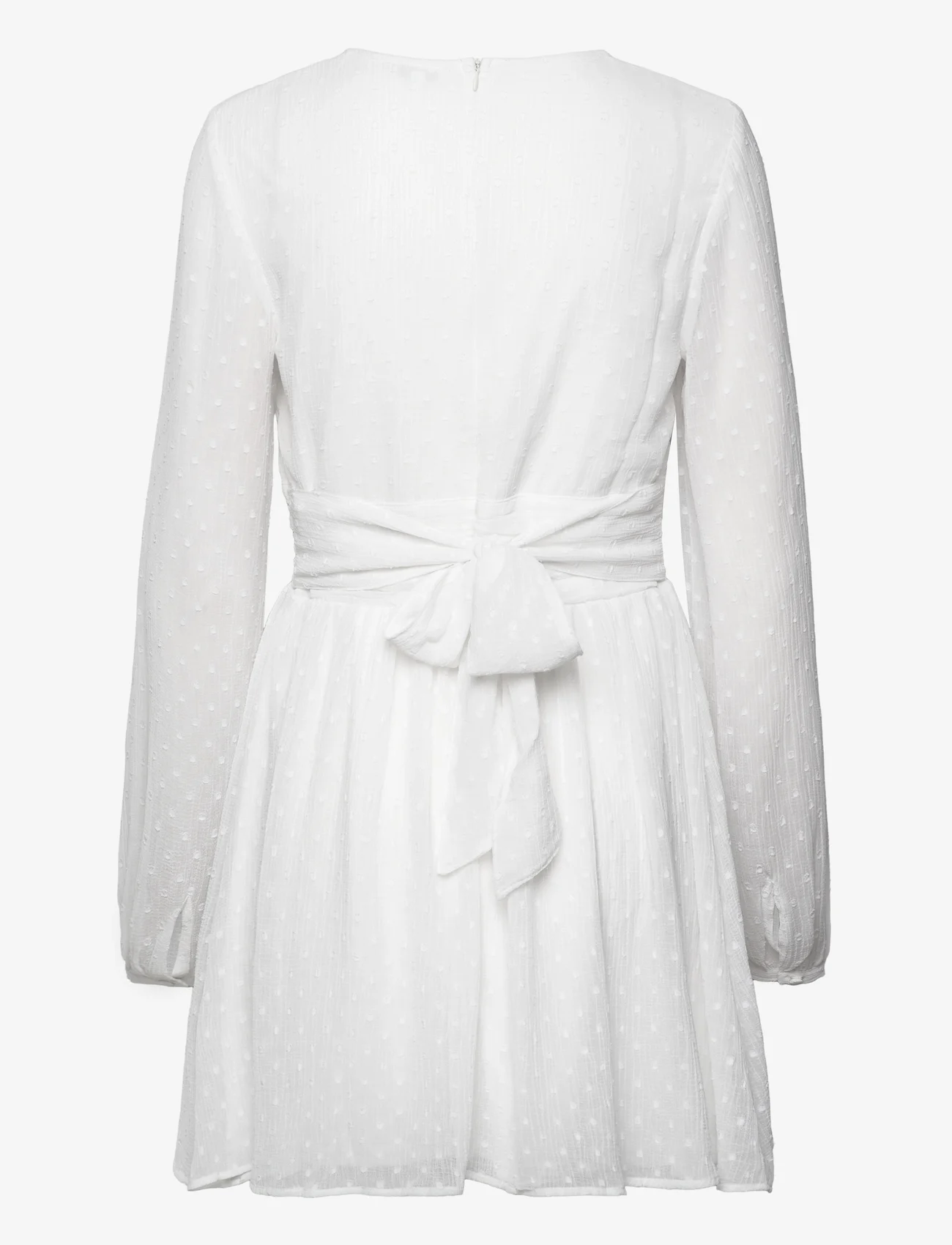 Bubbleroom - Dahlia Dotted Dress - summer dresses - white - 1