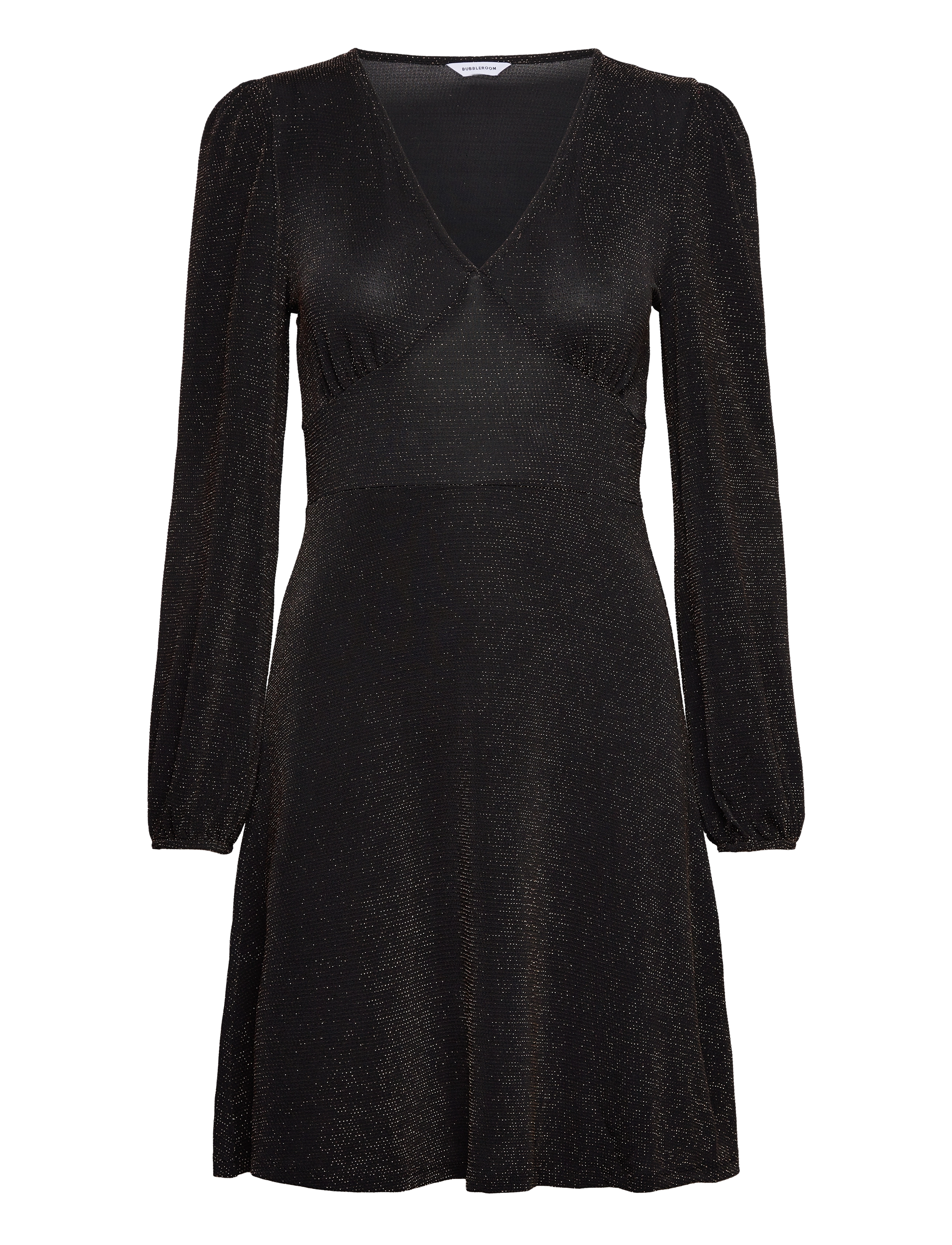 Bubbleroom Ysabelle sparkling dress - Bubbleroom - BLACK/GOLD / black