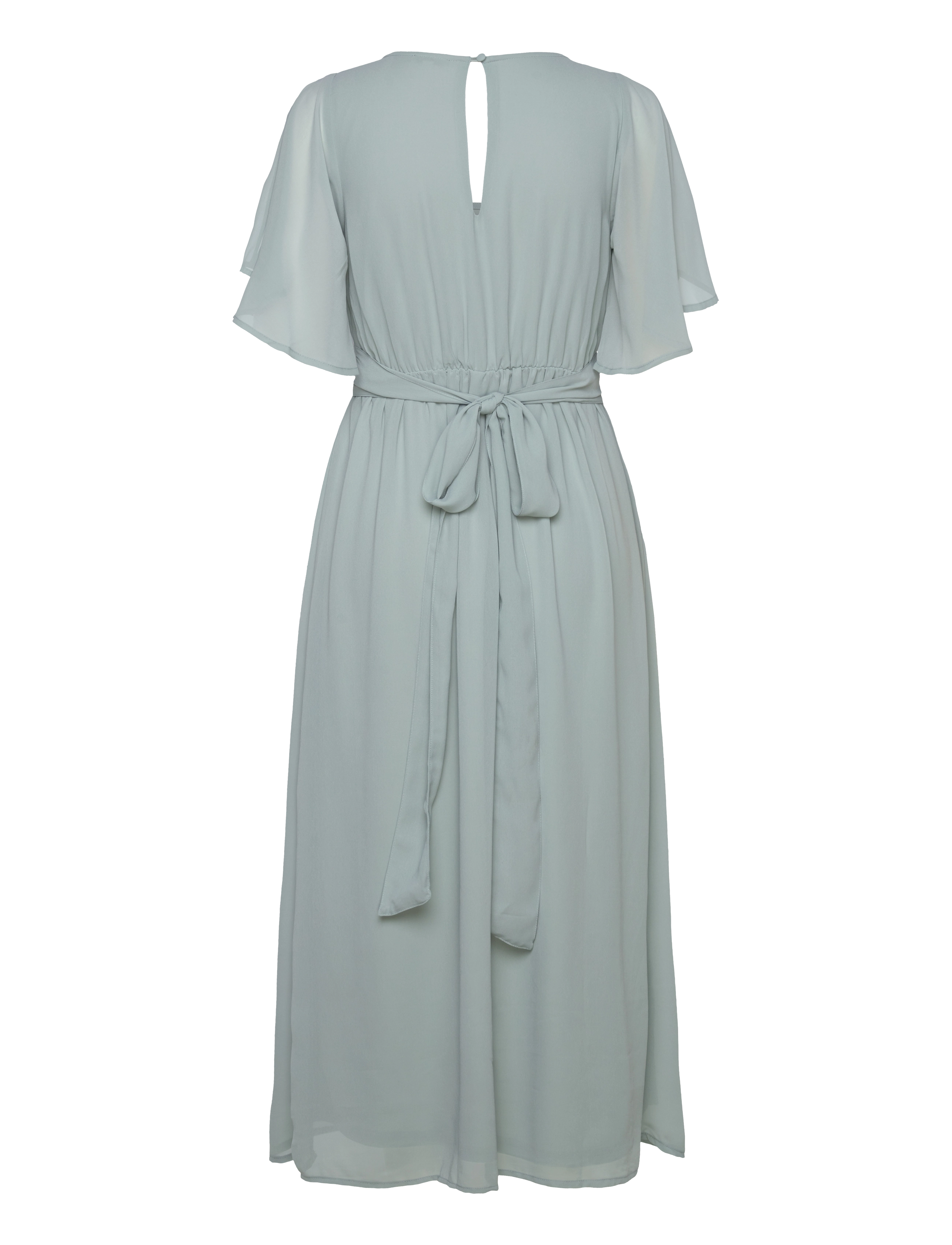 Bubbleroom - Butterfly Sleeve Midi Dress - dusty green - 1