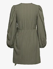 Bubbleroom - Axelle Wrap Dress - omlottklänning - khaki green - 1