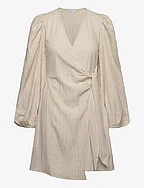 Axelle Wrap Dress - CREME