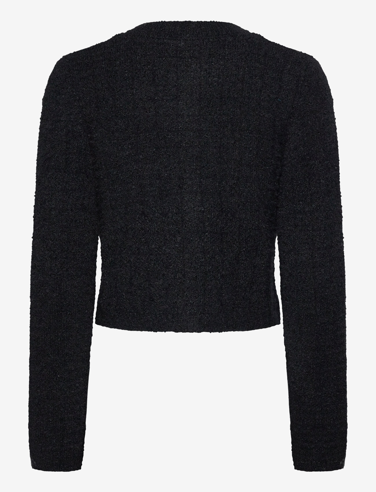 Bubbleroom - Button Knitted Jacket - kotiriie - black - 1