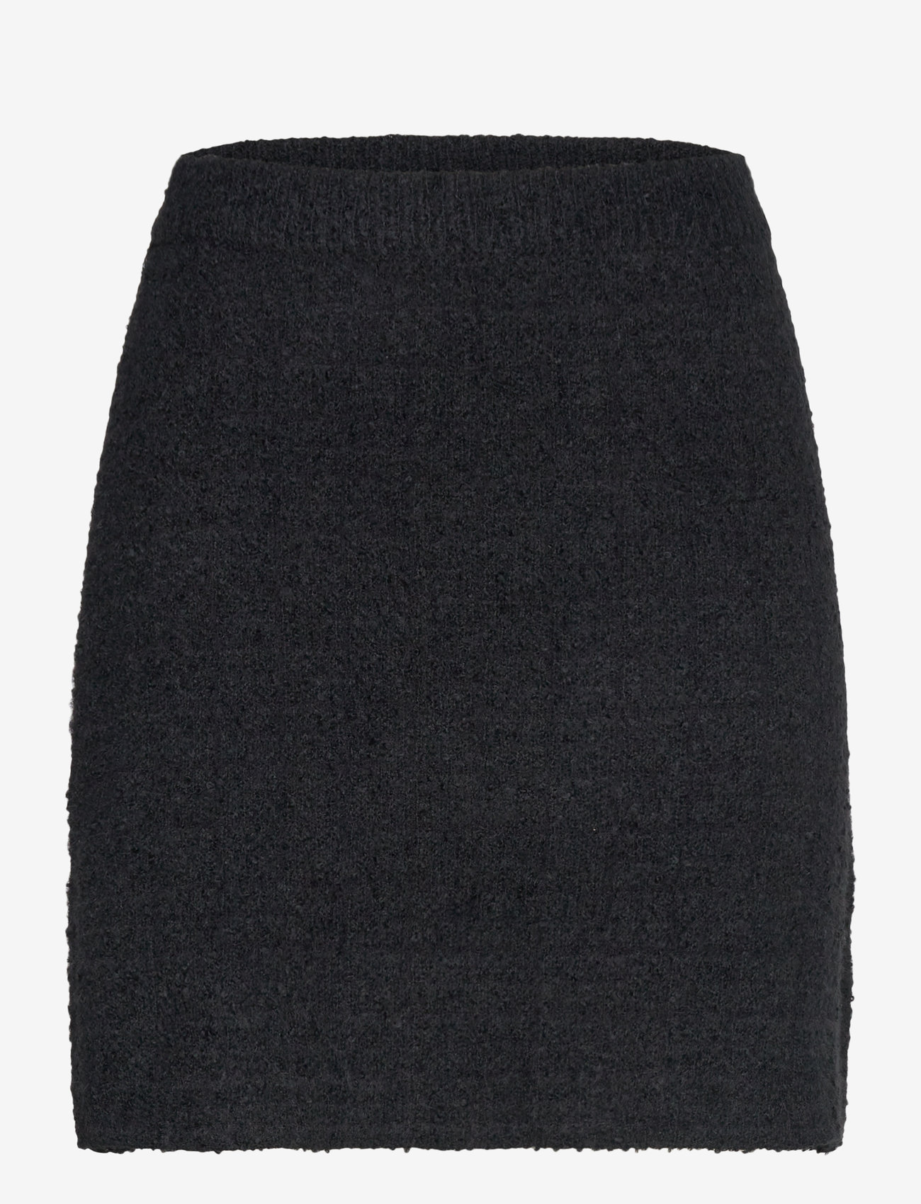Bubbleroom - Brielle Short Knitted Skirt - strikkede nederdele - black - 0