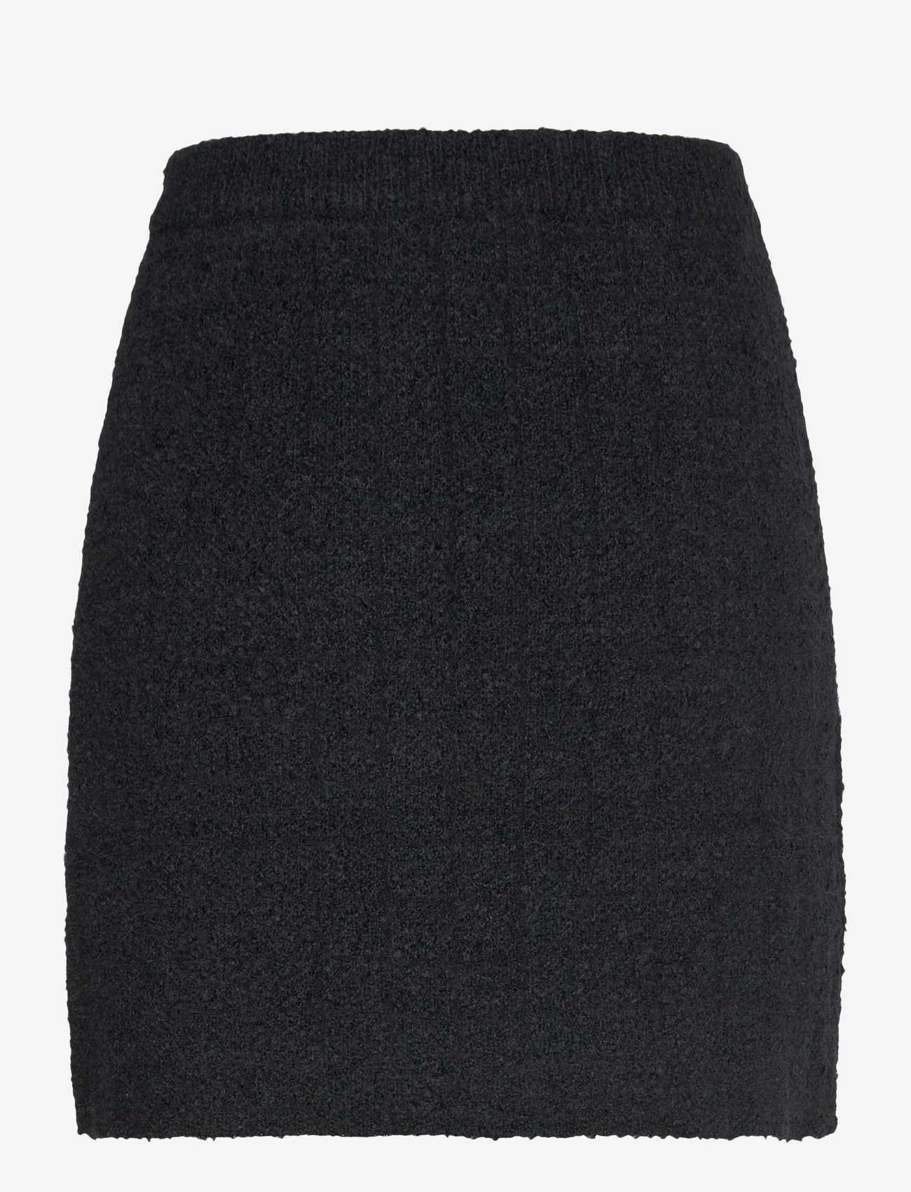 Bubbleroom - Brielle Short Knitted Skirt - strikkede nederdele - black - 1