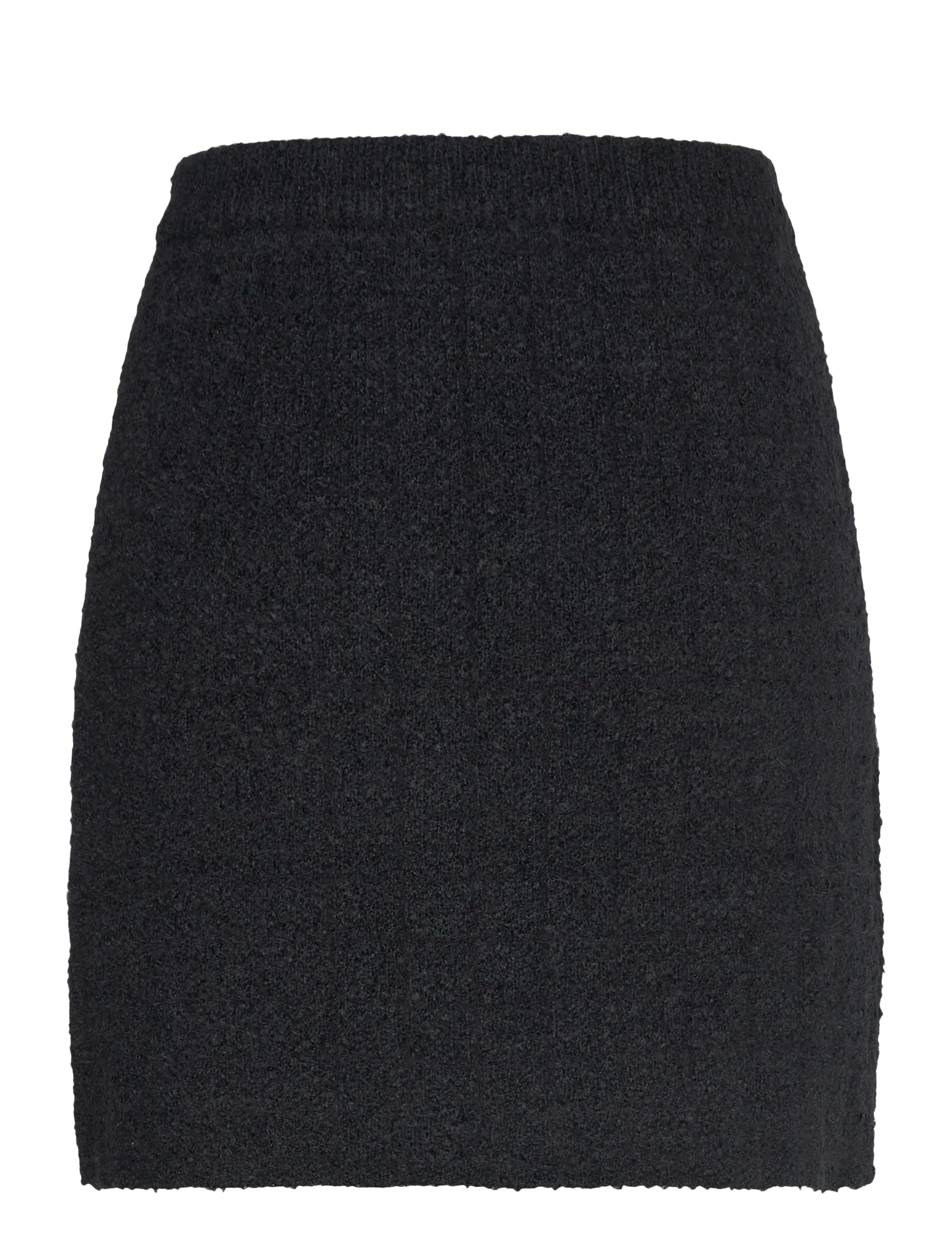 Bubbleroom - Brielle Short Knitted Skirt - strickröcke - black - 1