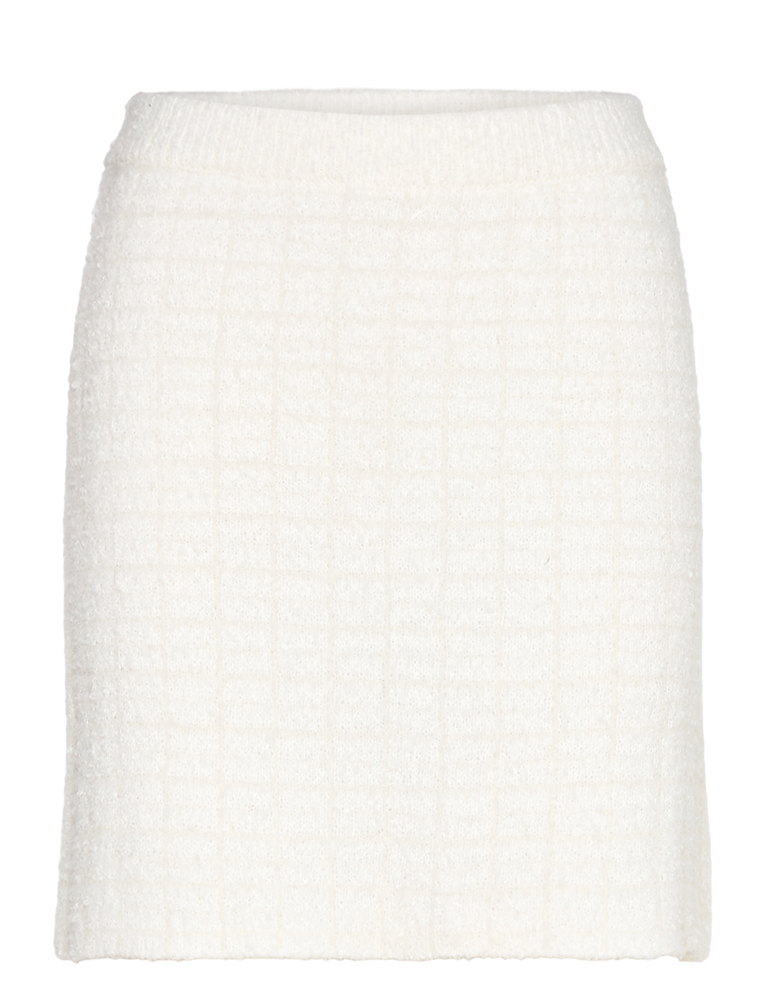 BUBBLEROOM Brielle Kurz Strick Rock Weiß - S - Damen