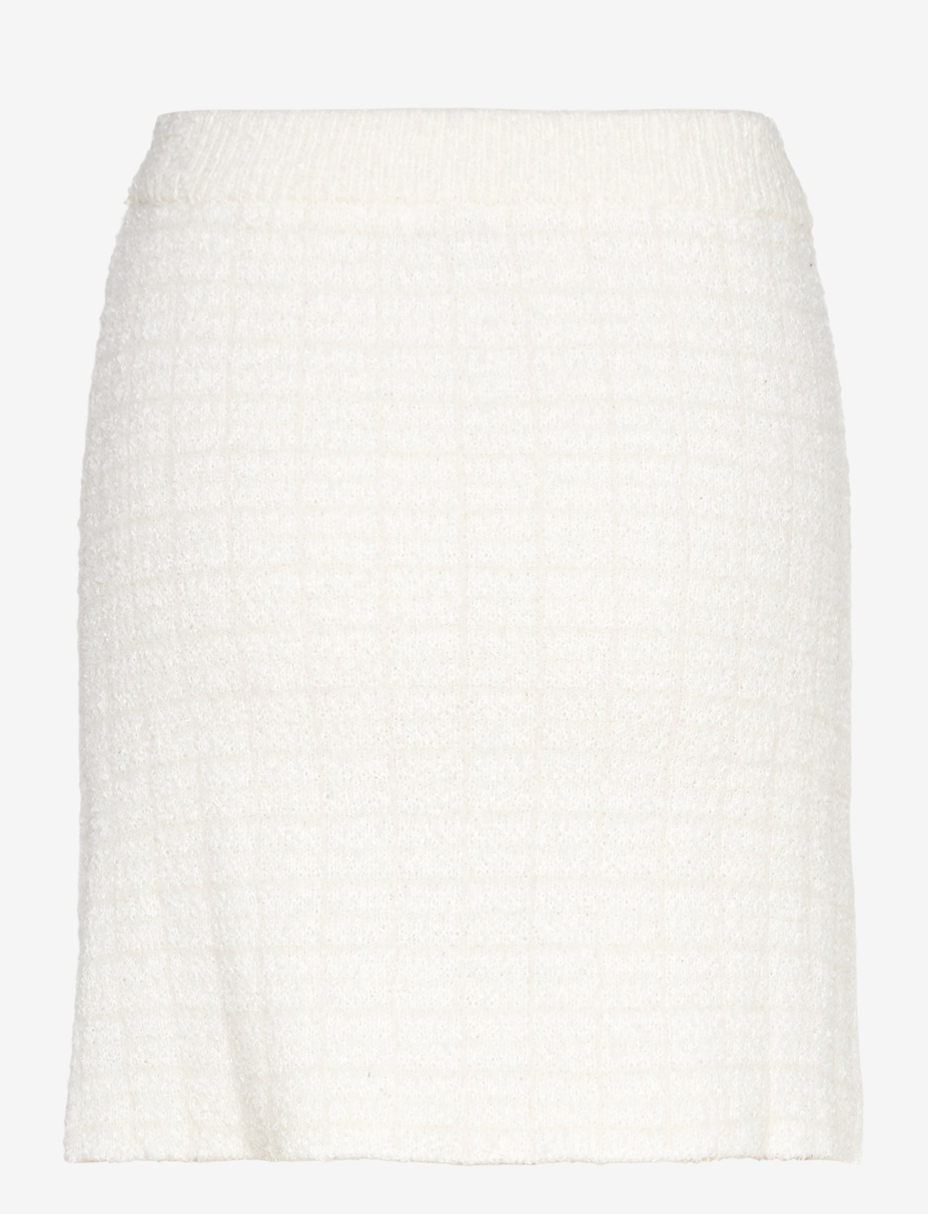Bubbleroom - Brielle Short Knitted Skirt - knitted skirts - offwhite - 1
