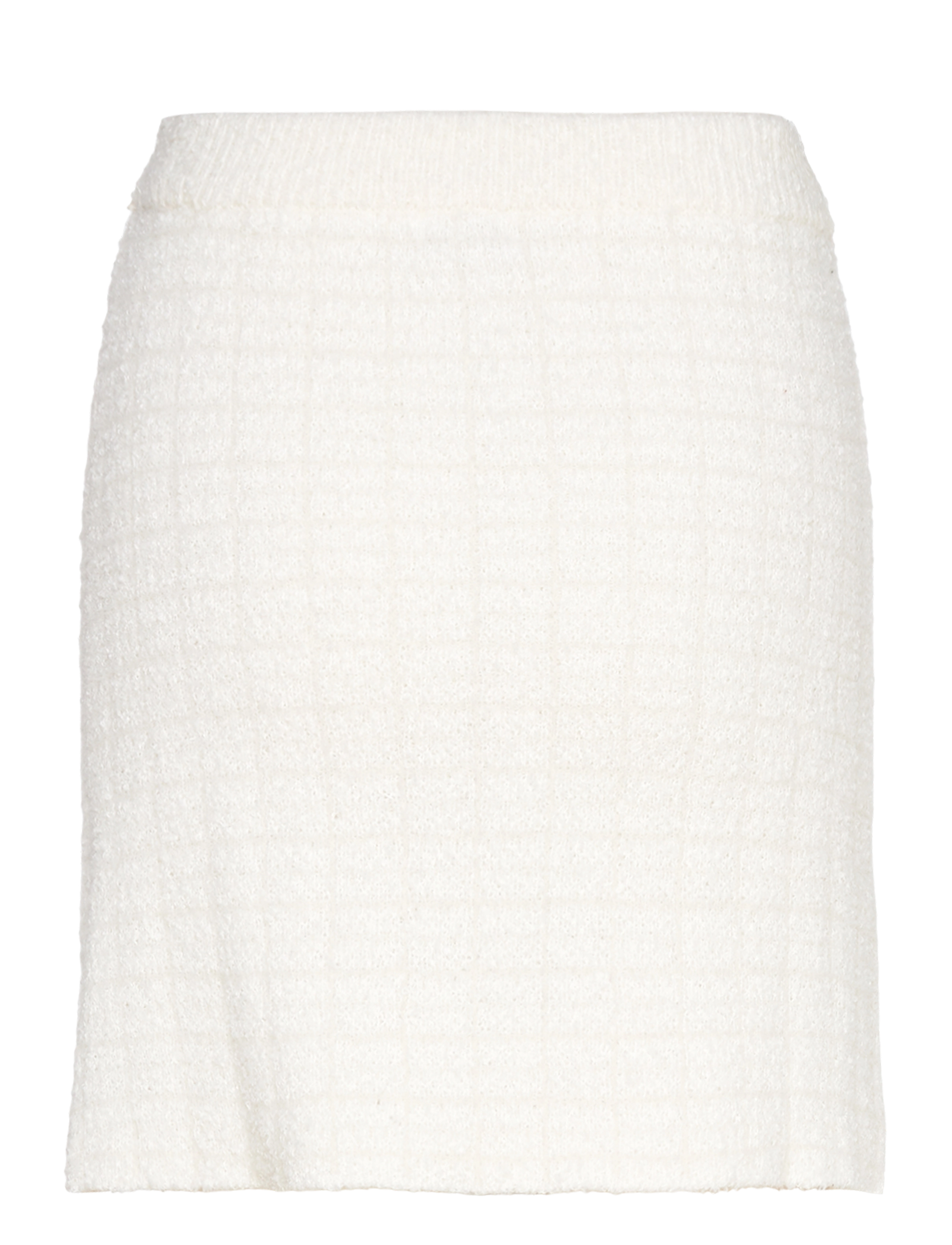 Bubbleroom - Brielle Short Knitted Skirt - strikkede nederdele - offwhite - 1