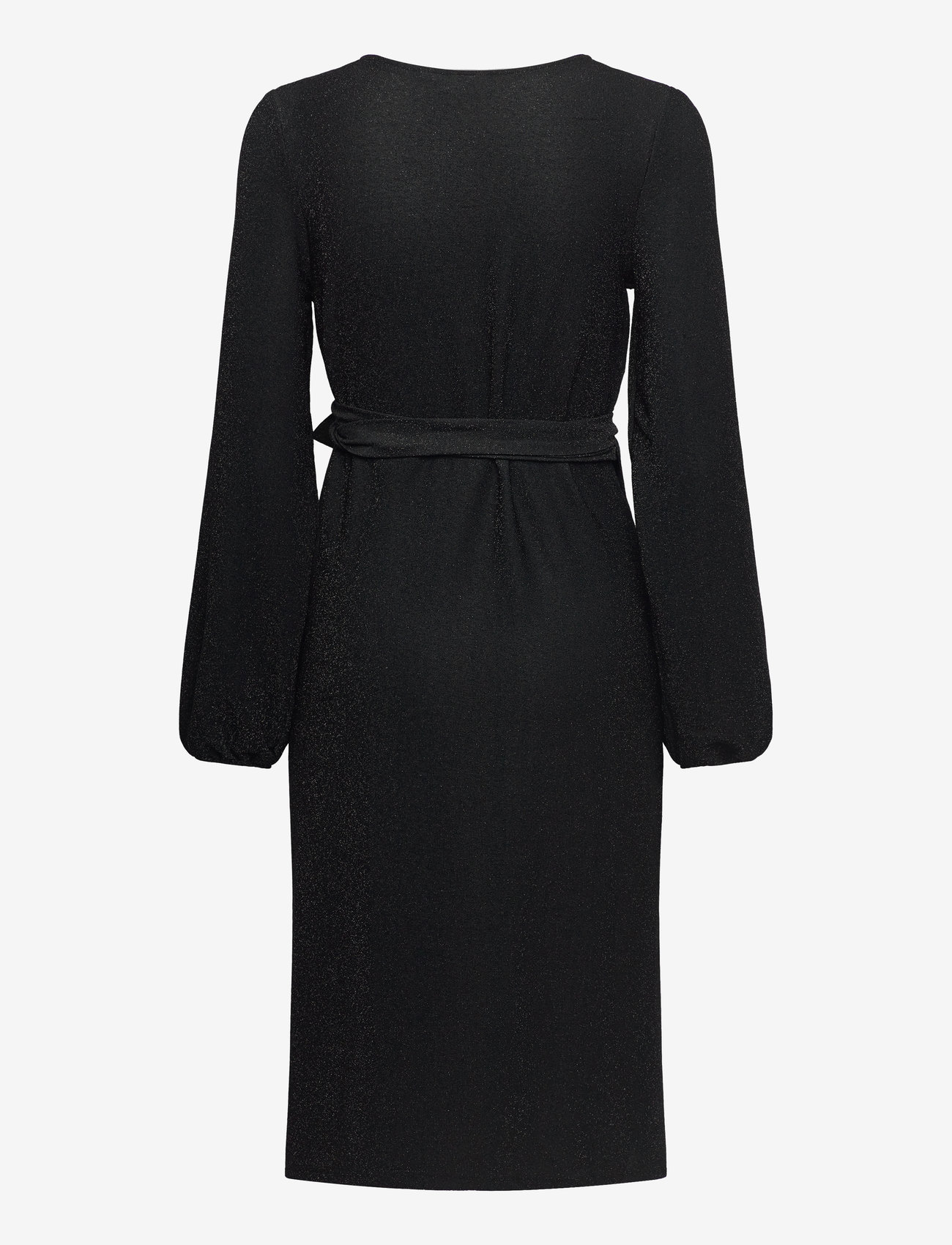 Bubbleroom - Sparkling Midi Wrap Dress - black - 2