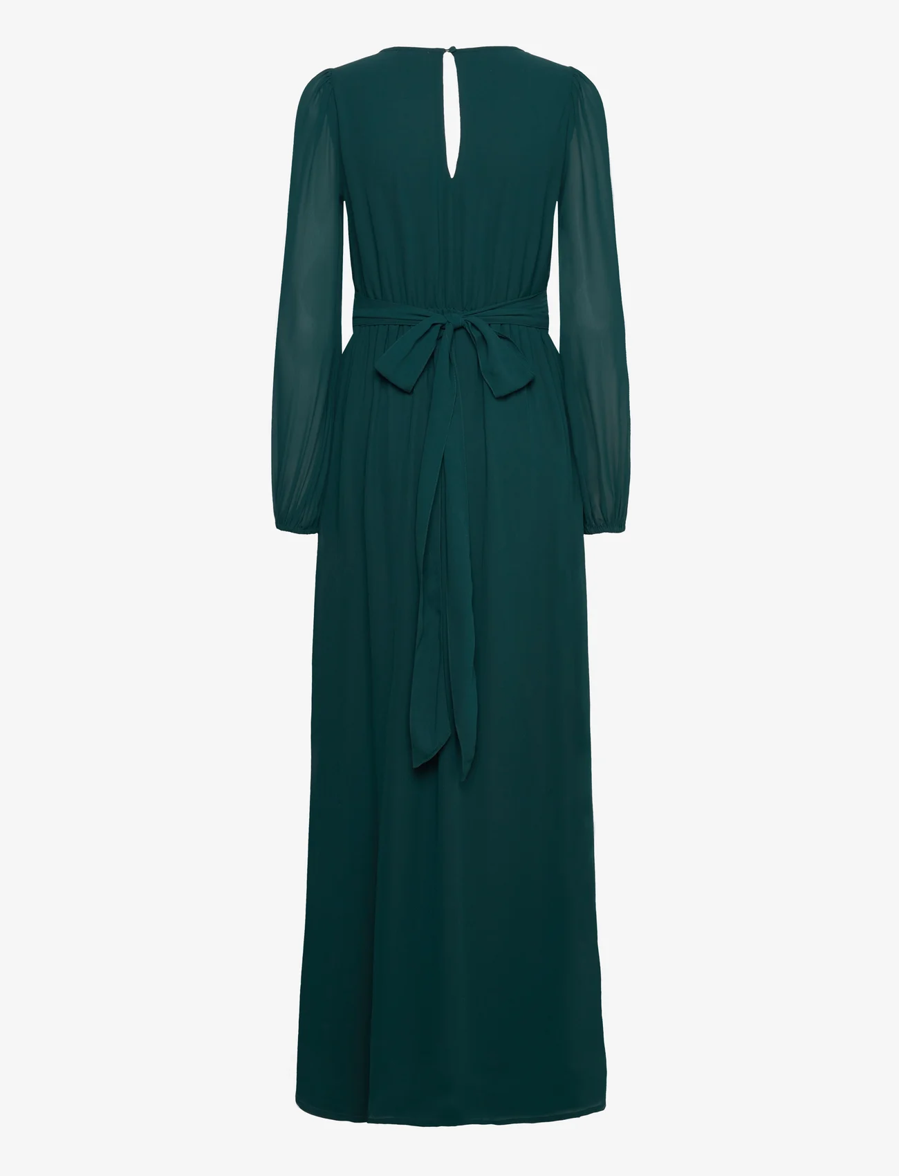 Bubbleroom - Isobel Long sleeve Gown - ballīšu apģērbs par outlet cenām - dark green - 1