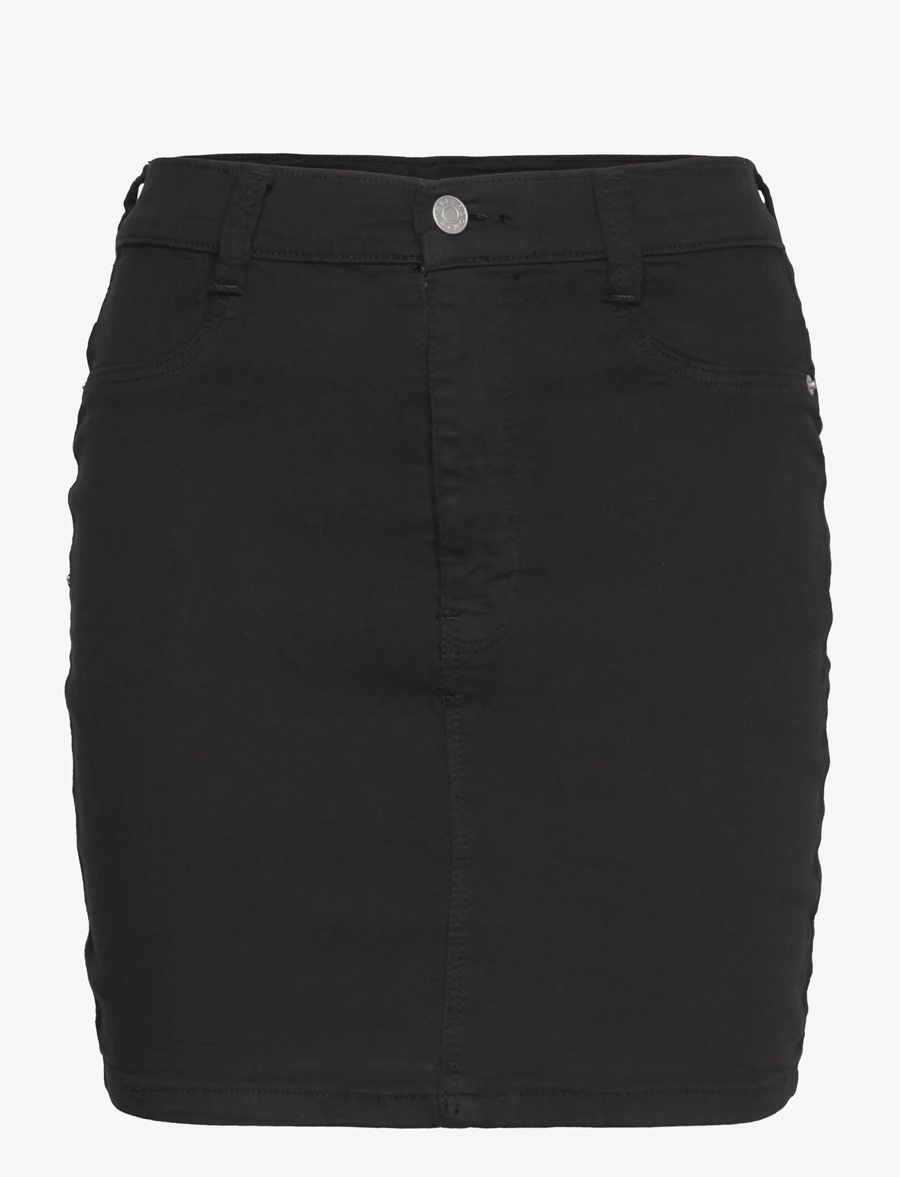 Bubbleroom - Bianca Denim Skirt - laagste prijzen - black - 0