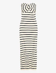 Bubbleroom - Lane Bustier Dress - fodralklänningar - light beige/striped - 1