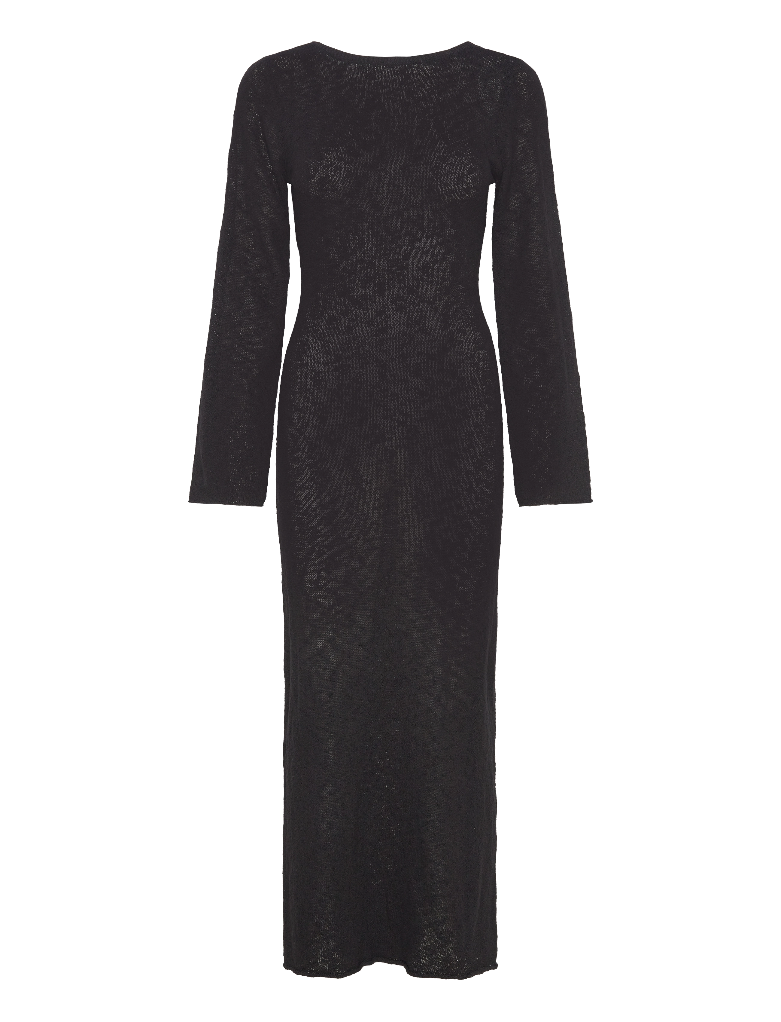 Bubbleroom - Ayra Fine Knitted Maxi Dress - black - 1