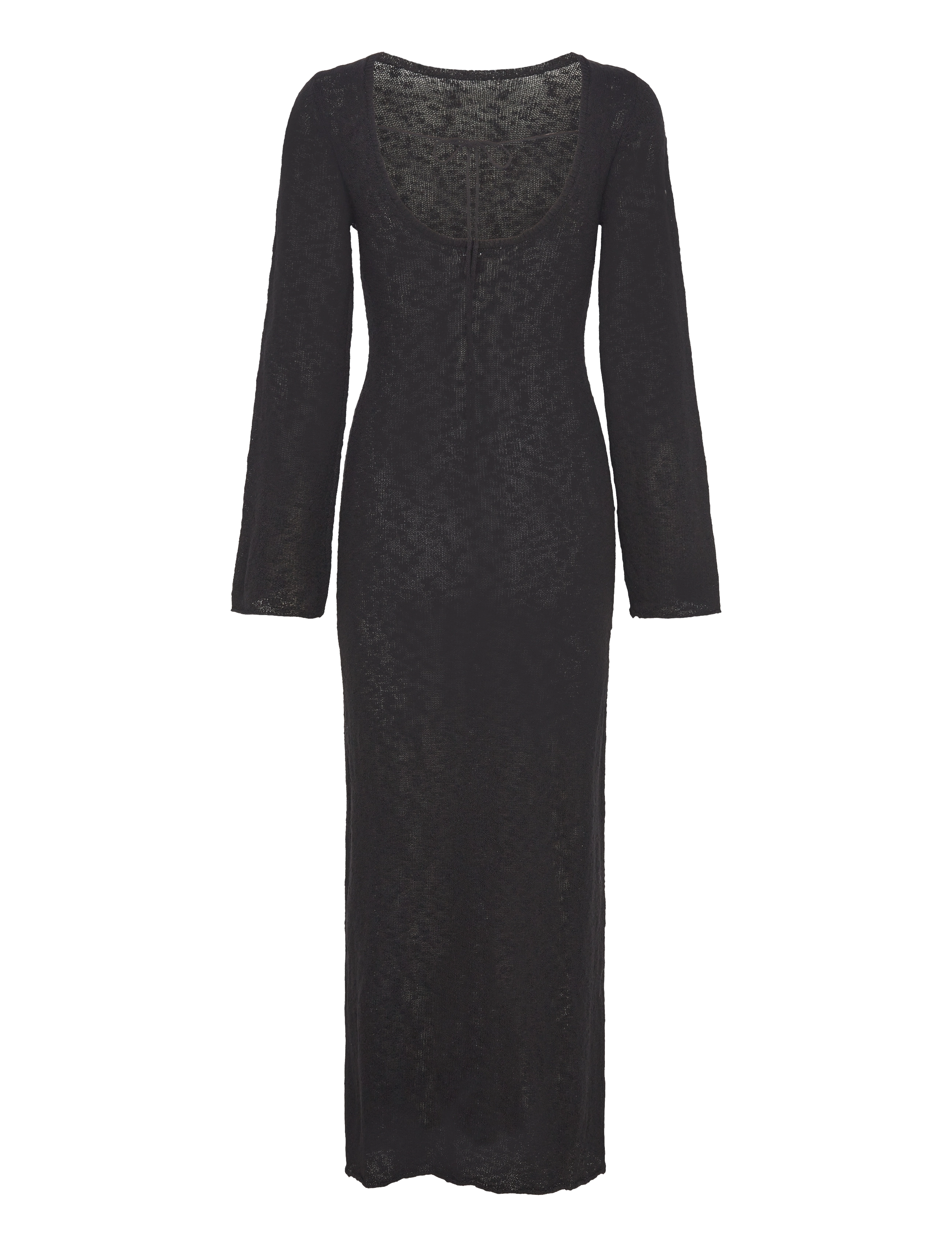 Bubbleroom - Ayra Fine Knitted Maxi Dress - black - 2
