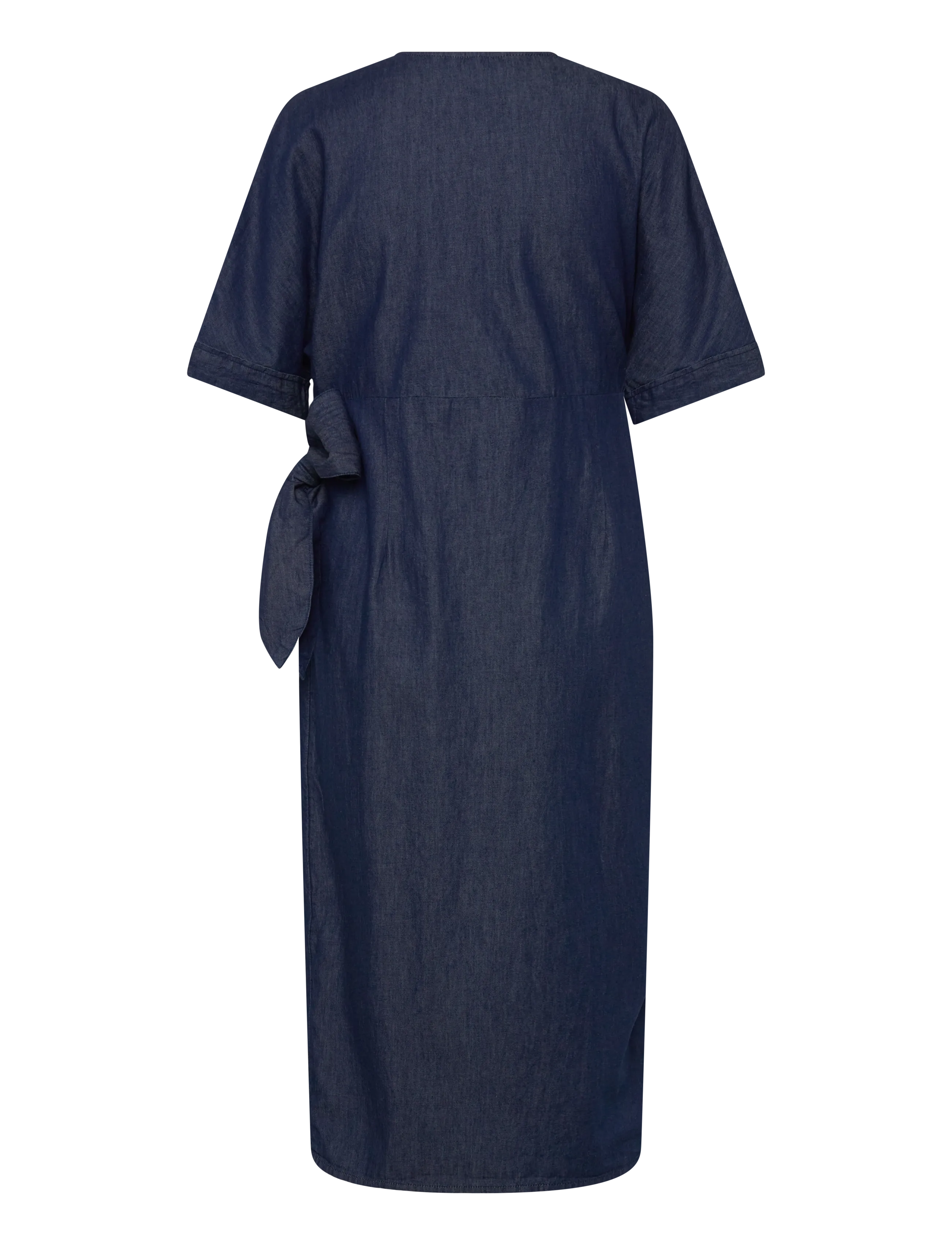 Bubbleroom - Denim Wrap Dress - dark blue - 2