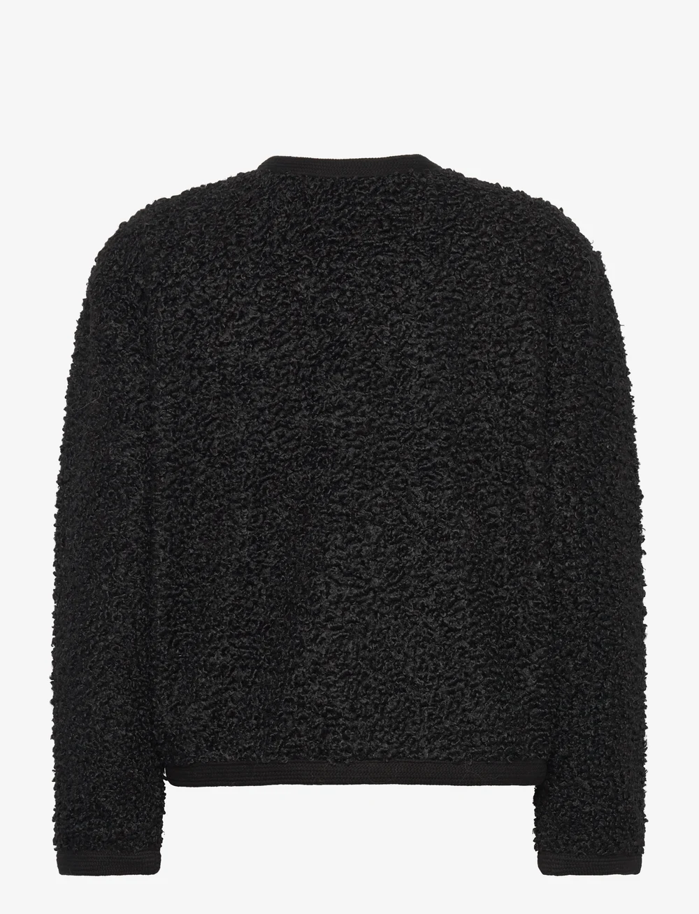 Bubbleroom - Noele Soft Short Jacket - bouclé - black - 1