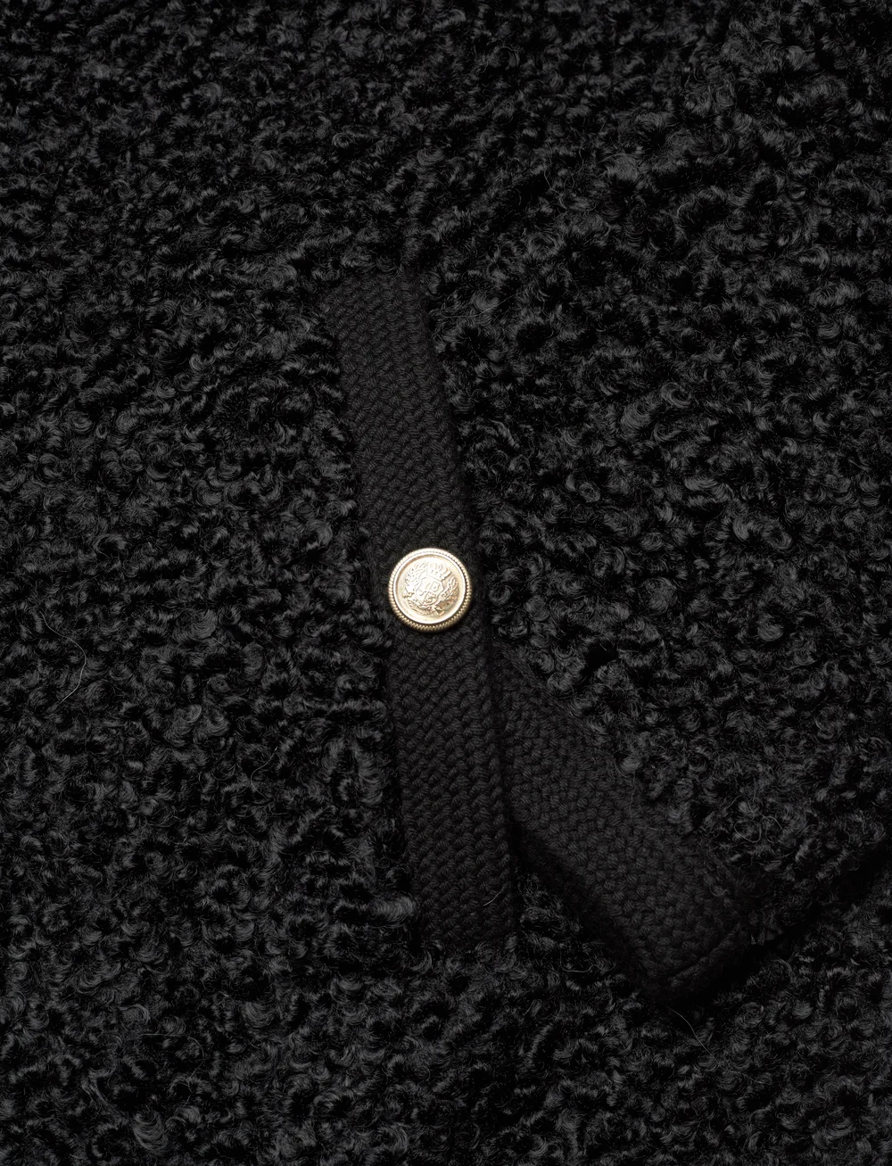 Bubbleroom - Noele Soft Short Jacket - bouclé - black - 3