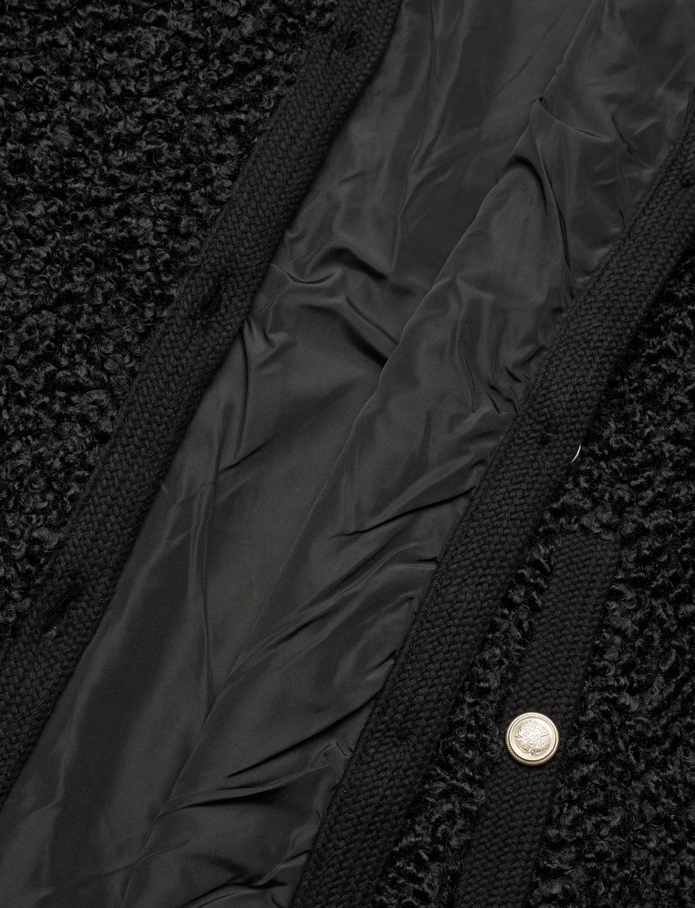 Bubbleroom - Noele Soft Short Jacket - bouclé - black - 4