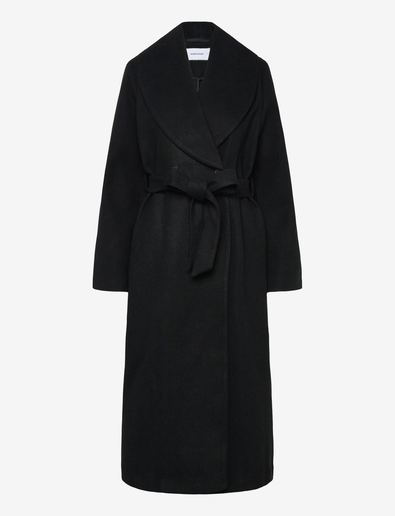 Bubbleroom - Shawl Collar Coat - frakker - black - 1