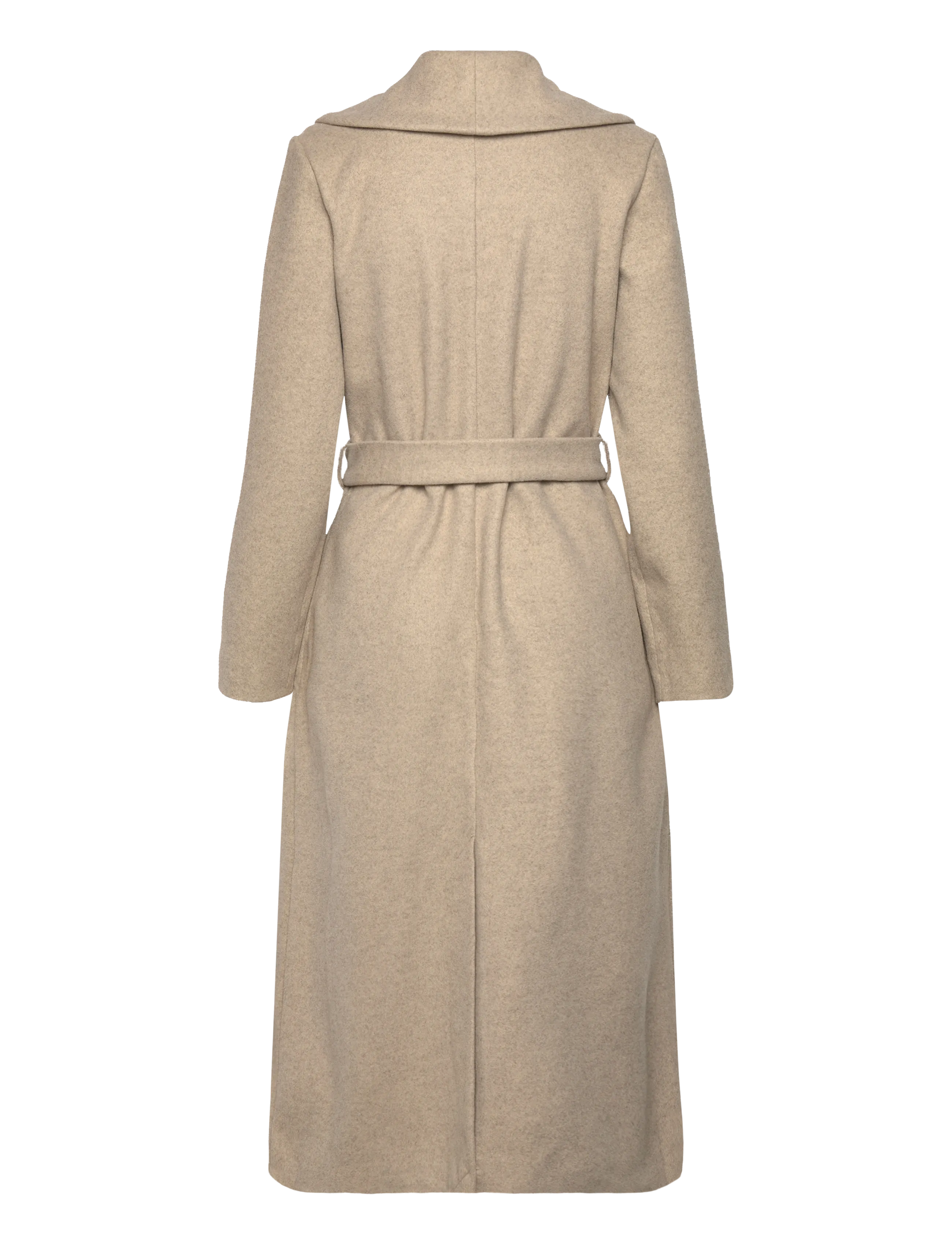 Bubbleroom - Shawl Collar Coat - manteaux - light beige - 2