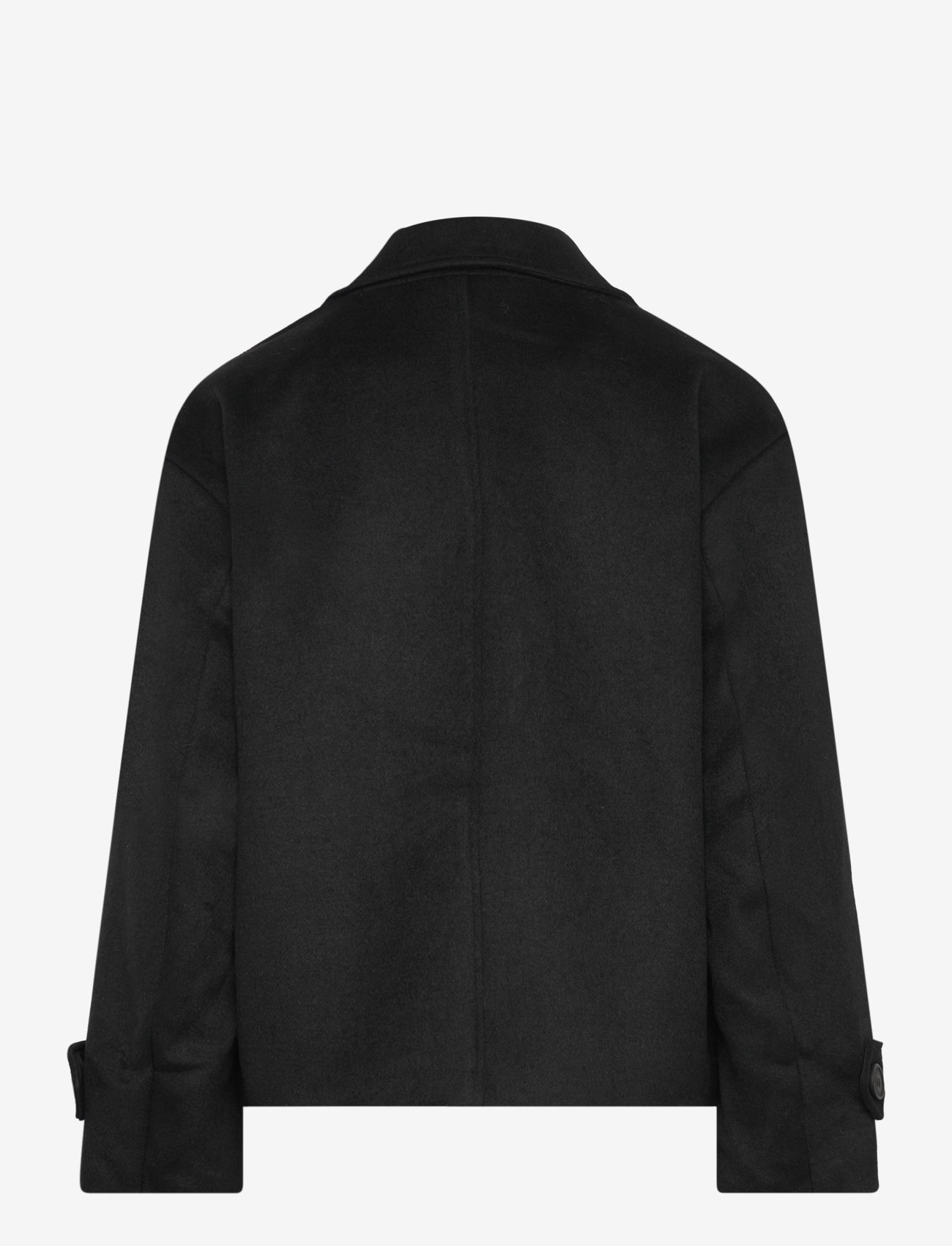 Bubbleroom - Renate Short Wool Blend Jacket - talvejoped - black - 1