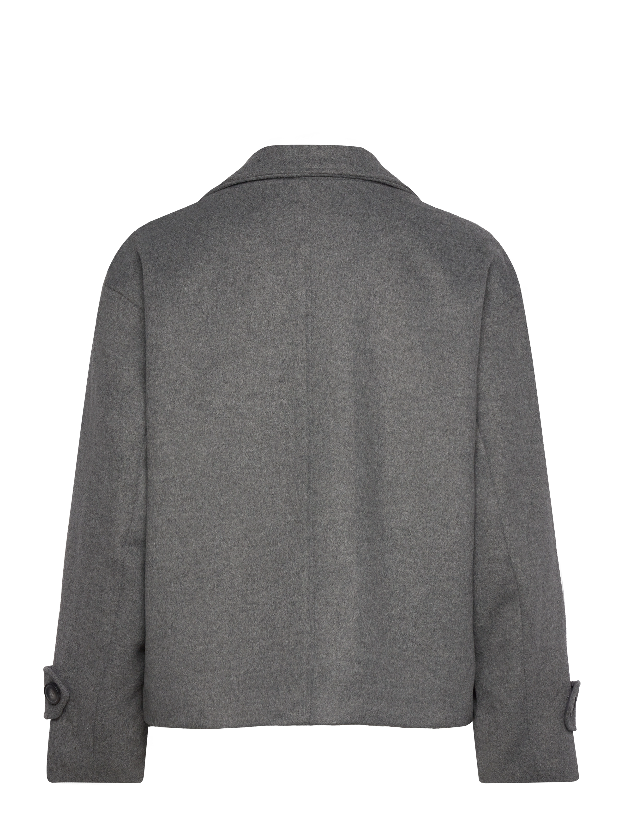 Bubbleroom - Renate Short Wool Blend Jacket - villased jakid - grey melange - 1