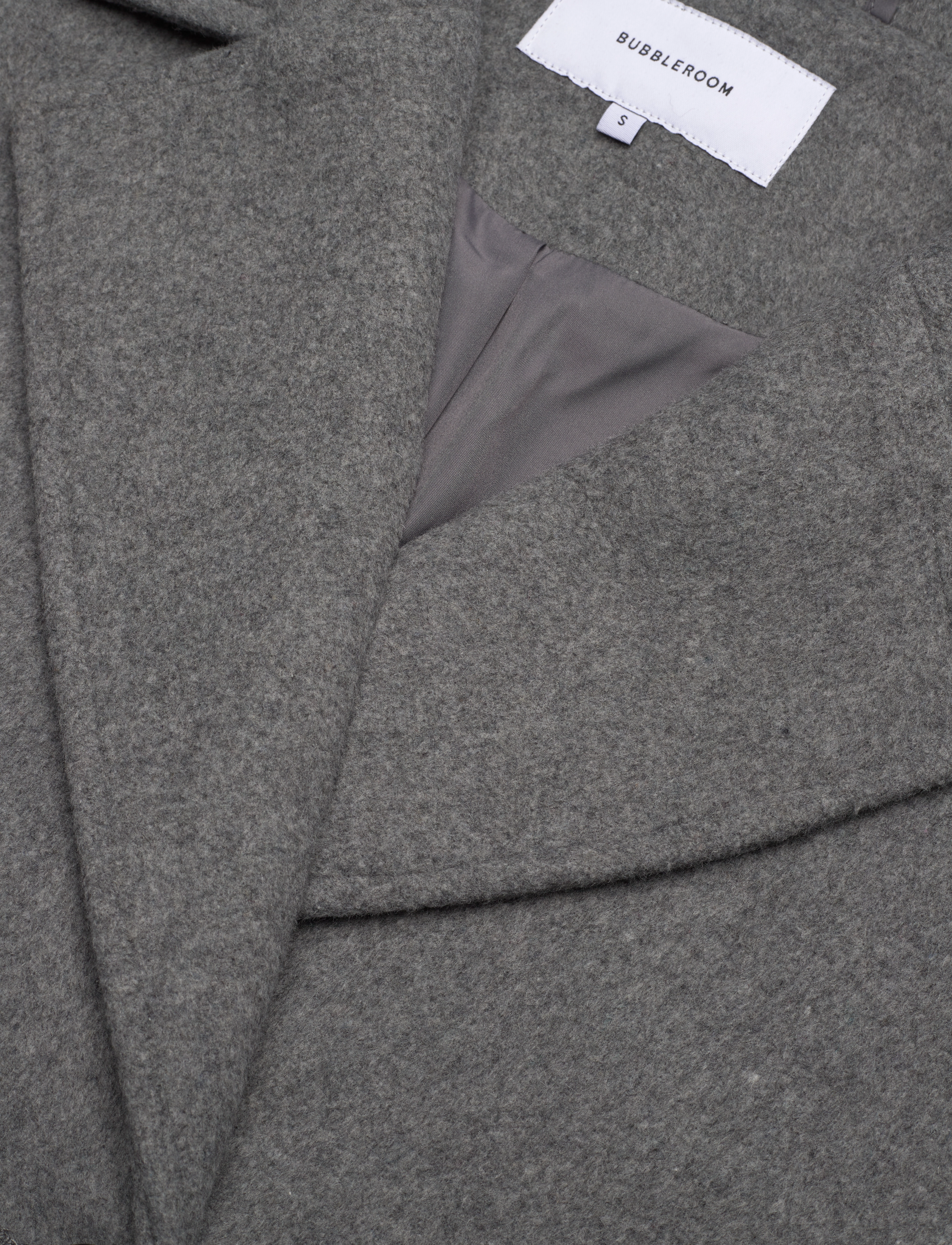 Bubbleroom - Renate Short Wool Blend Jacket - villased jakid - grey melange - 2