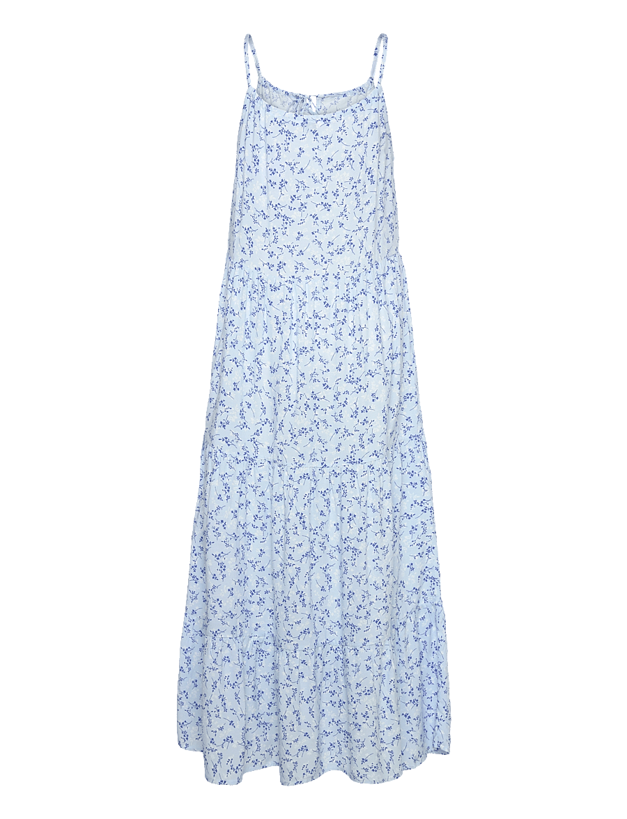 Bubbleroom - Magdalen Viscose strap dress - blue/patterned - 1