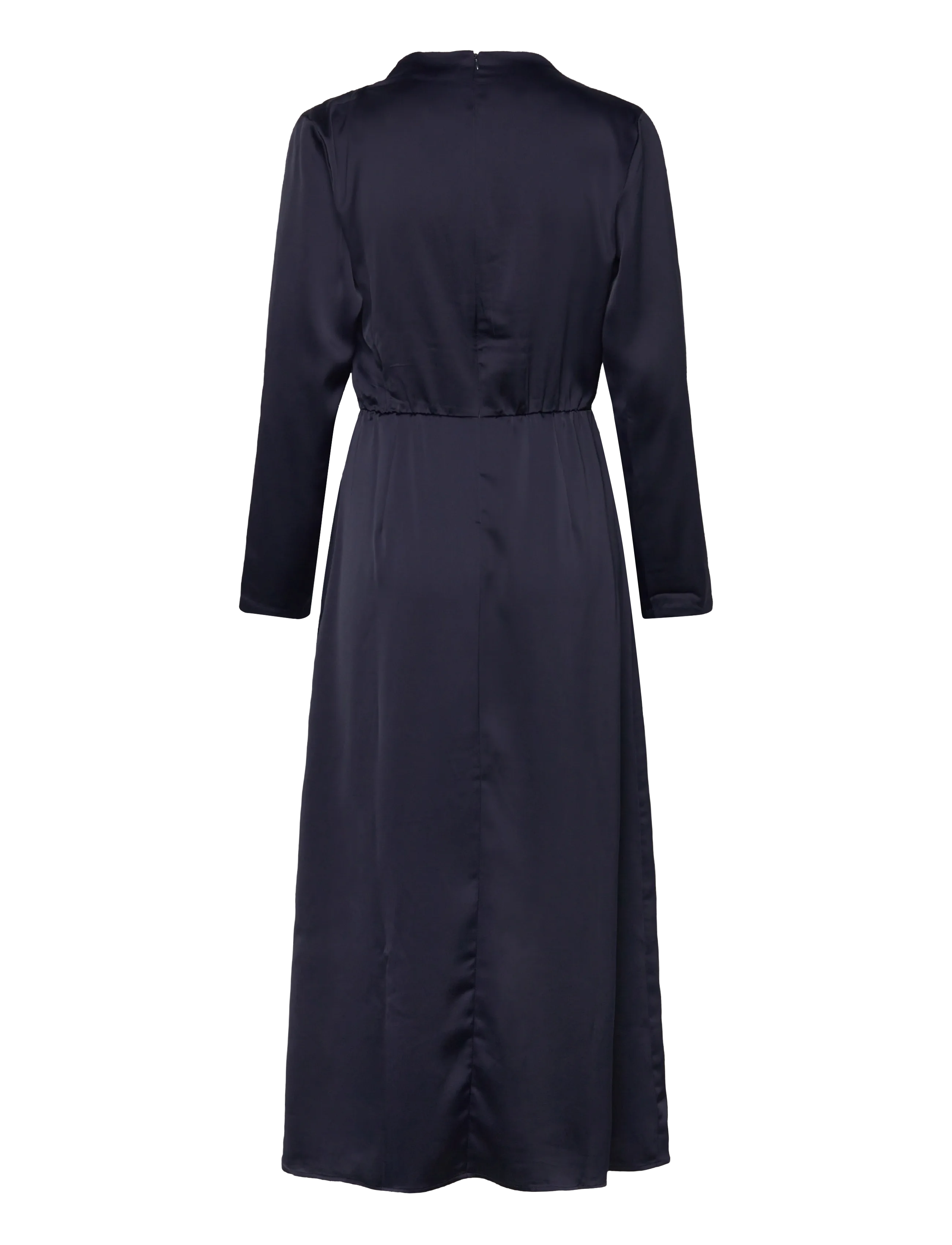 Bubbleroom - Satin High Collar Midi Dress - robes de fête - navy - 2