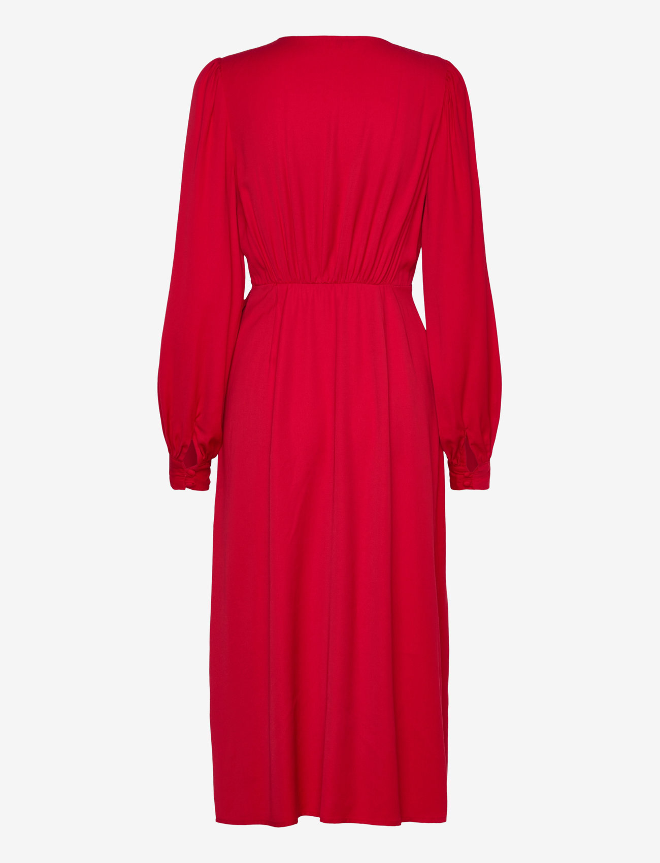 Bubbleroom - True Wrap Dress - dark red - 1