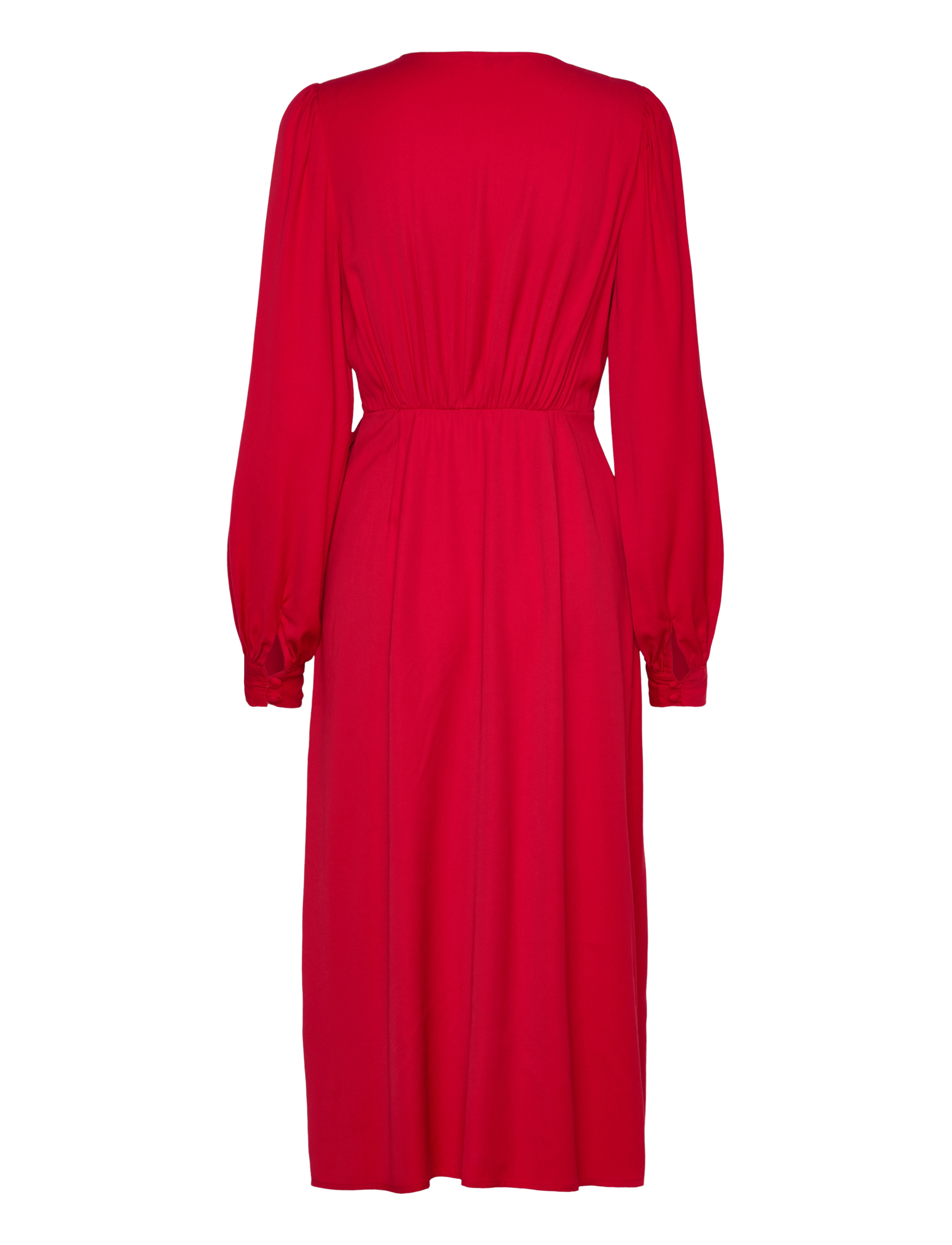 Bubbleroom - True Wrap Dress - slå-om-kjoler - dark red - 1