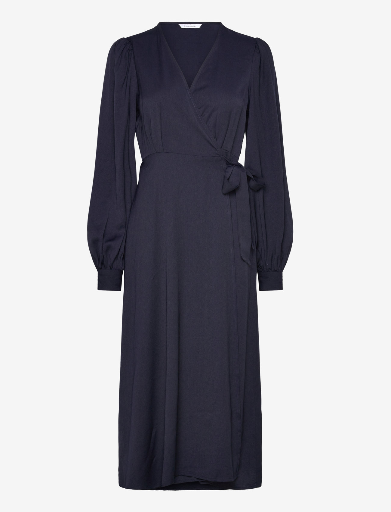 Bubbleroom - True Wrap Dress - omlottklänningar - navy - 0
