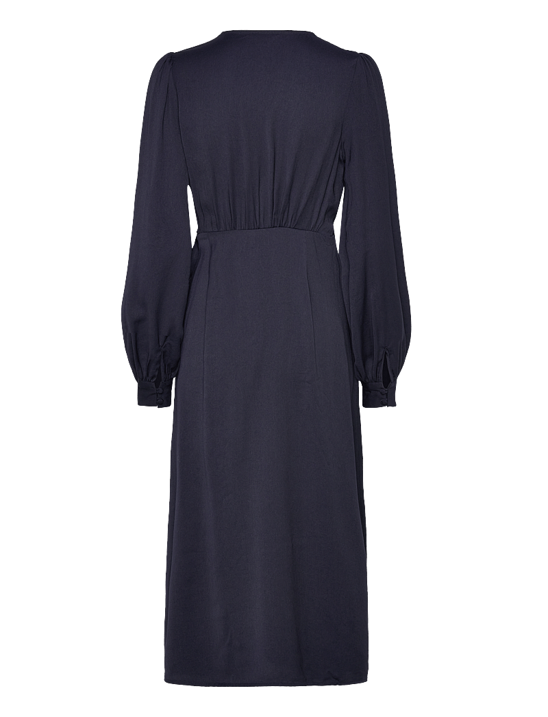 Bubbleroom - True Wrap Dress - omlottklänningar - navy - 1