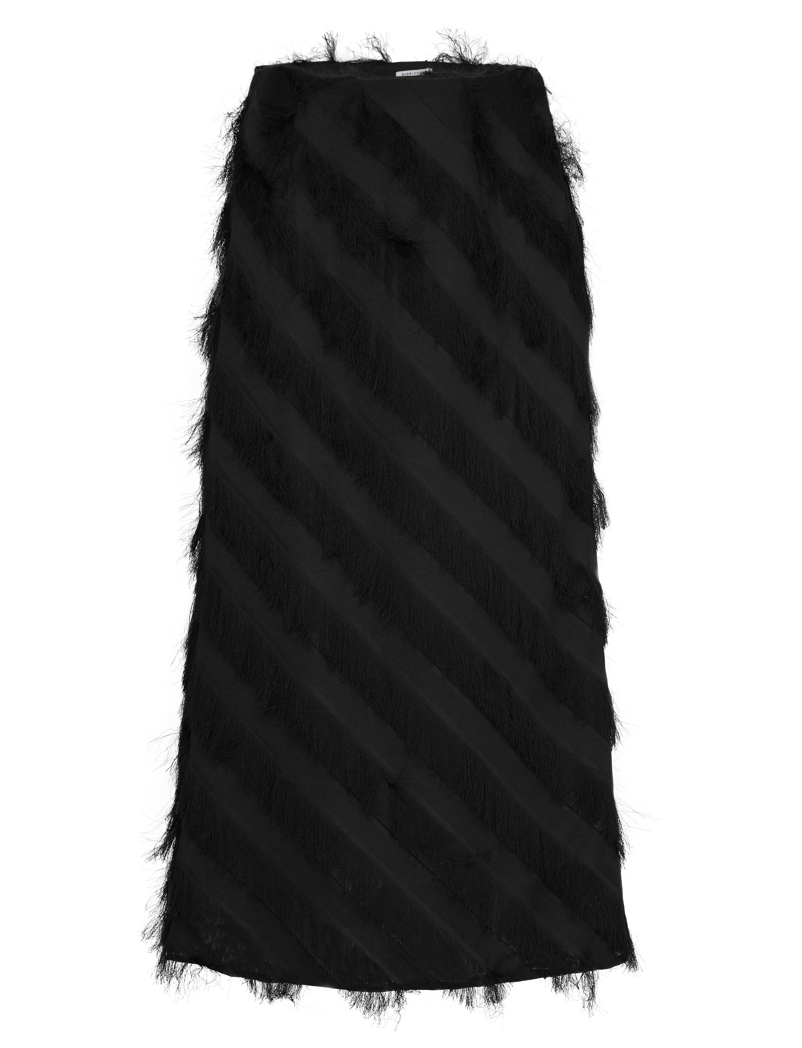 Bubbleroom Wynona Fringe Skirt - Kleidung - BLACK / black