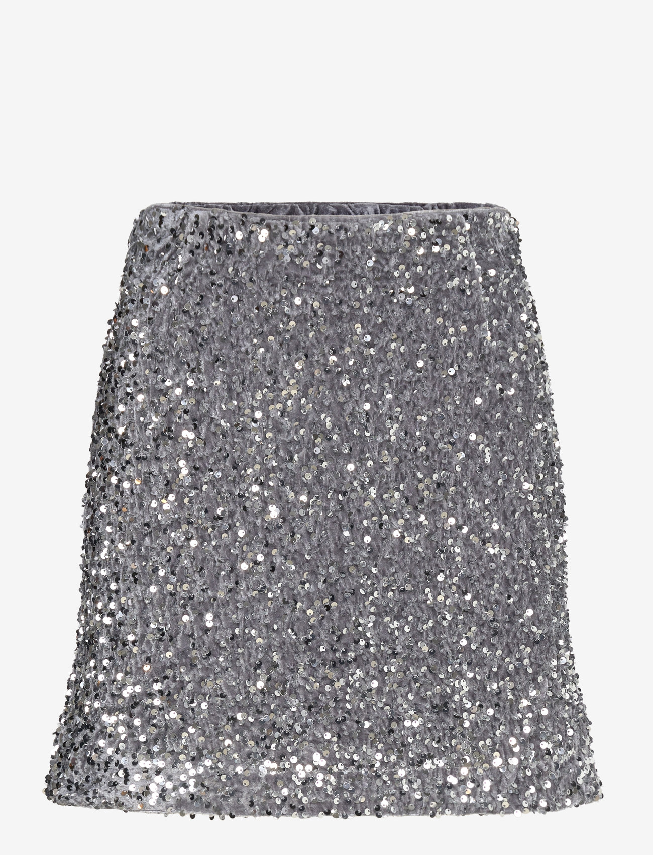 Bubbleroom - Rosetti Sequin Skirt - pailletten-röcke - silver grey - 1