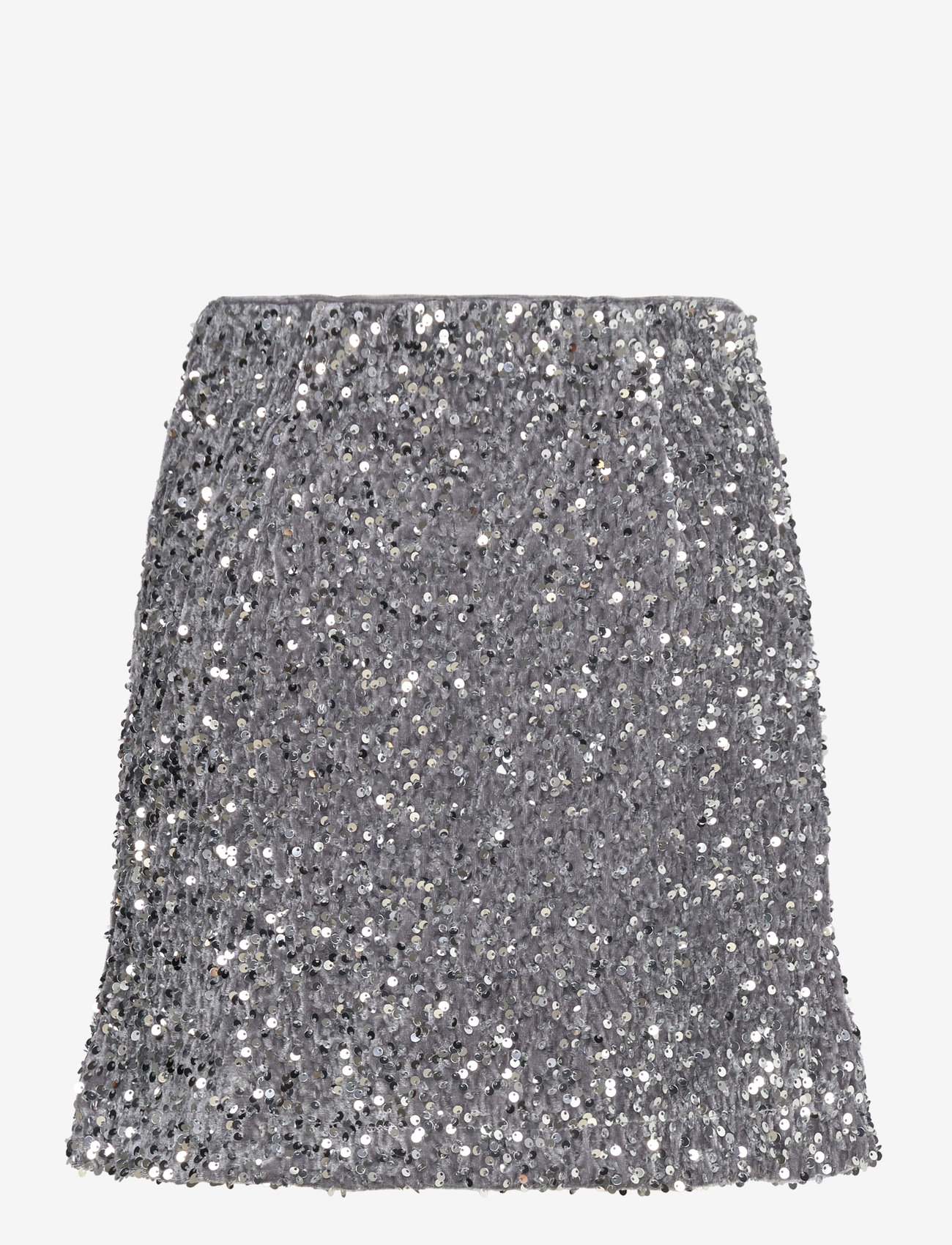 Bubbleroom - Rosetti Sequin Skirt - pailletten-röcke - silver grey - 2