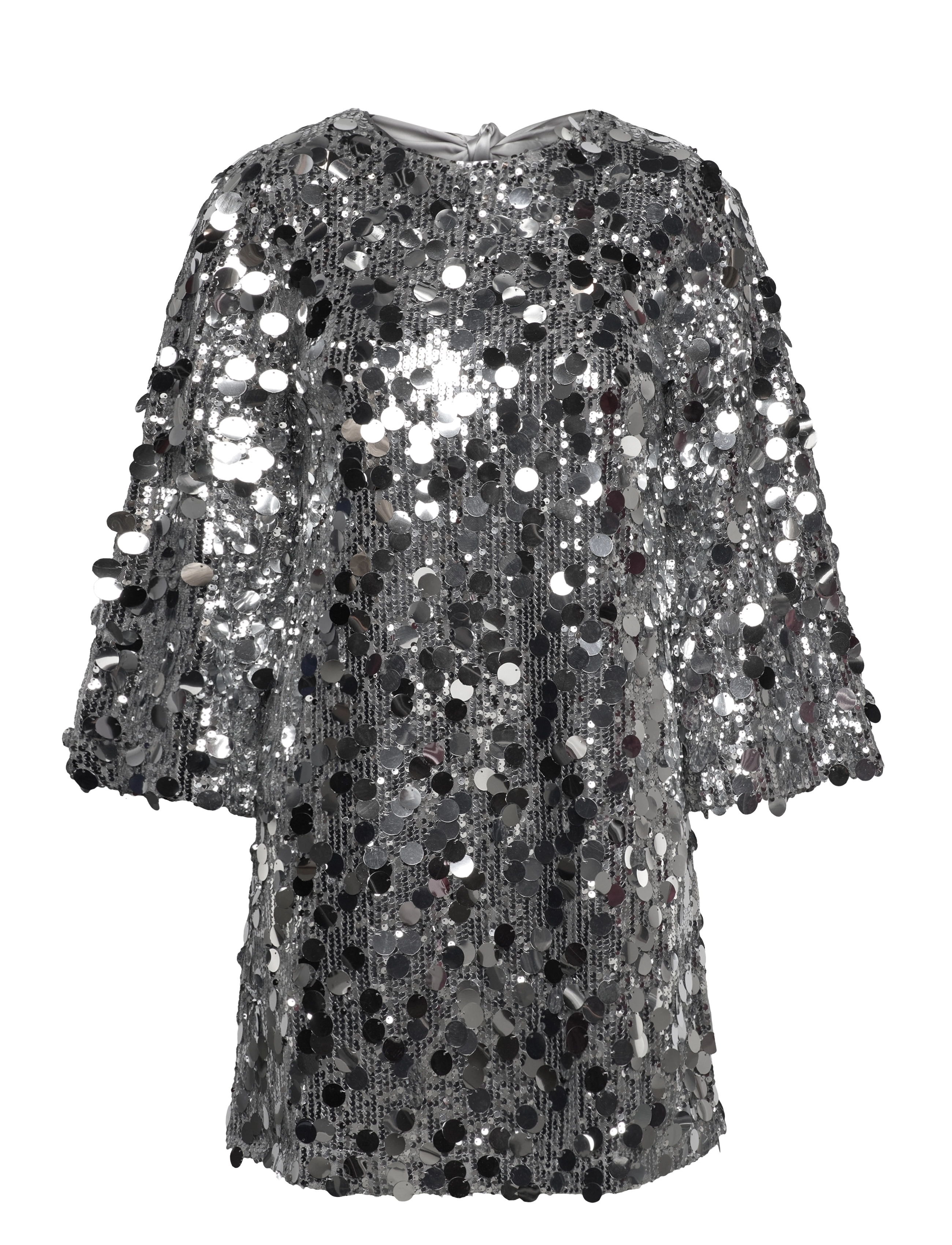 Bubbleroom Zandrea Sequin Bow Dress - Kleider - SILVER / silver