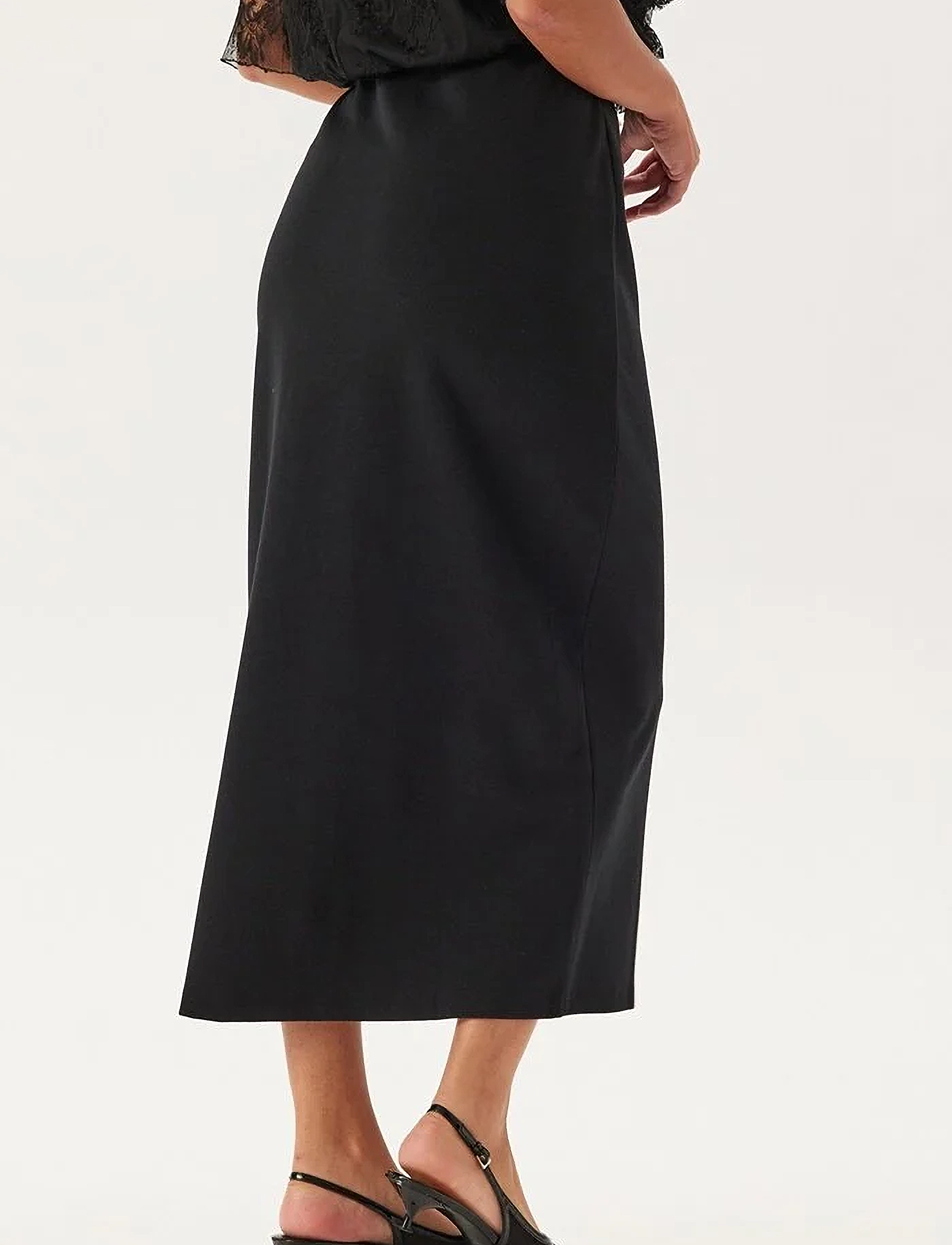 Bubbleroom - Soft Long Penskirt - black - 3